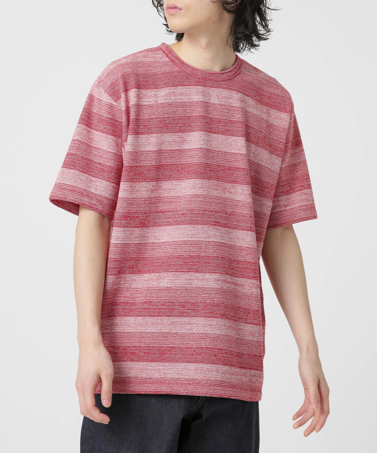 LB.03/メランジボーダークルーネックTシャツ 6683124232