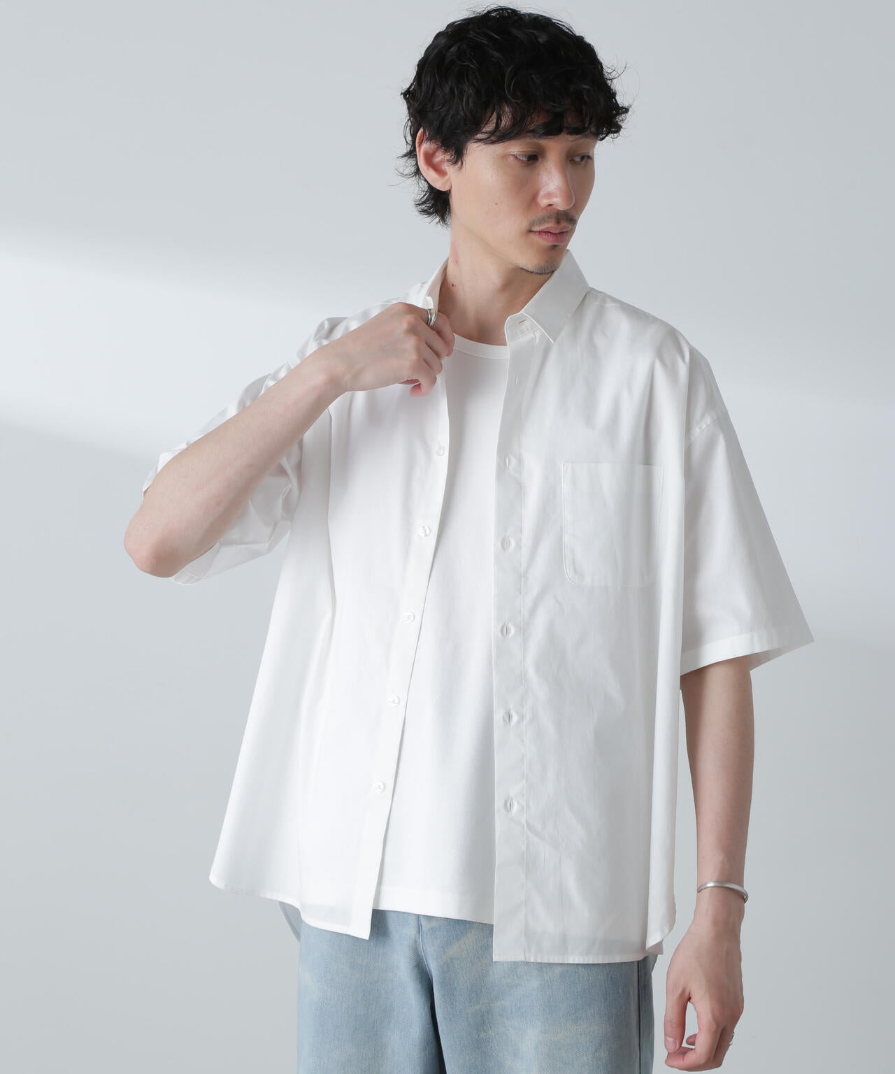 BIGシャンブレーシャツ 半袖 6724221215