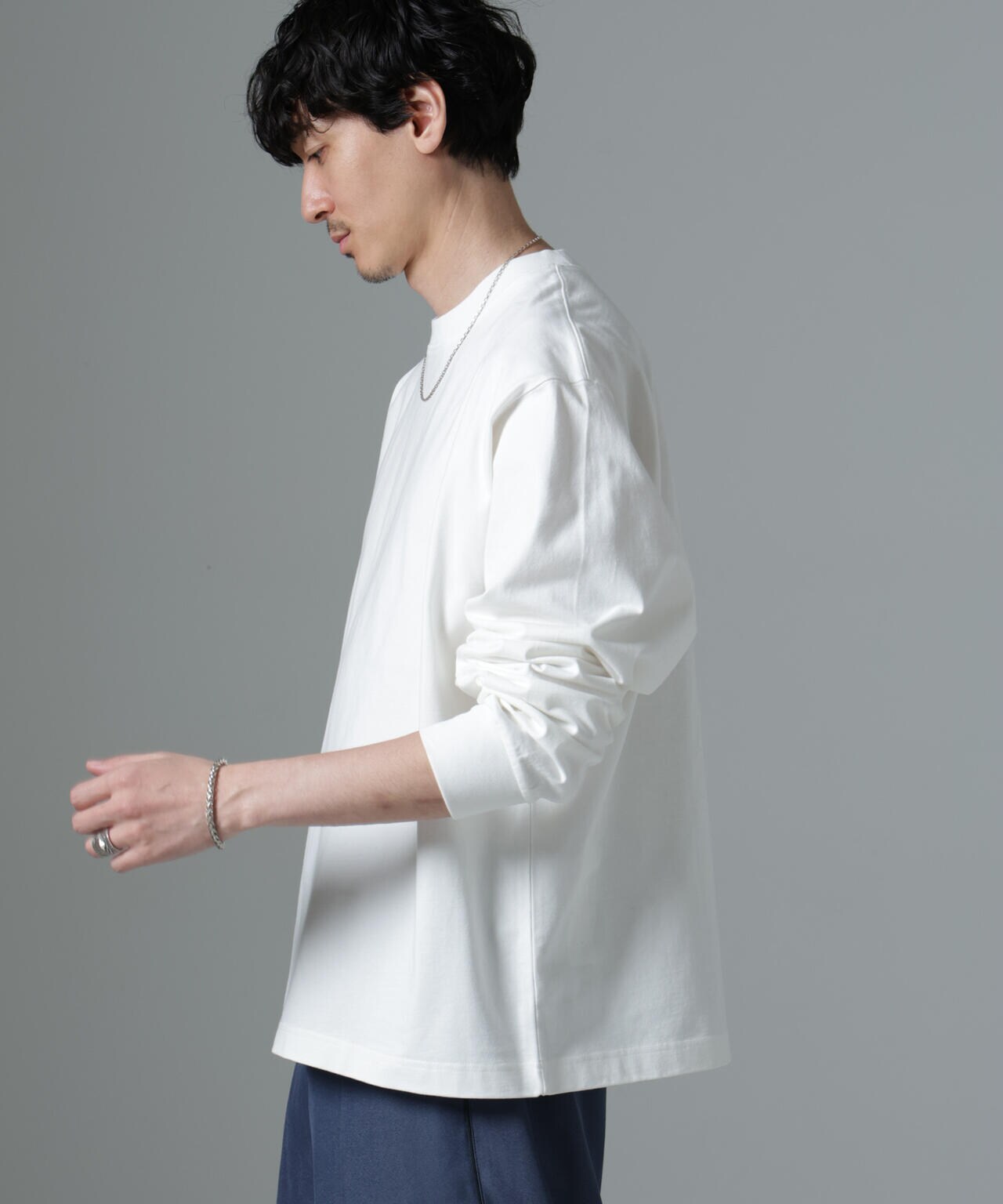 ビッグシルエットワンポイントTシャツ 長袖 6725123204