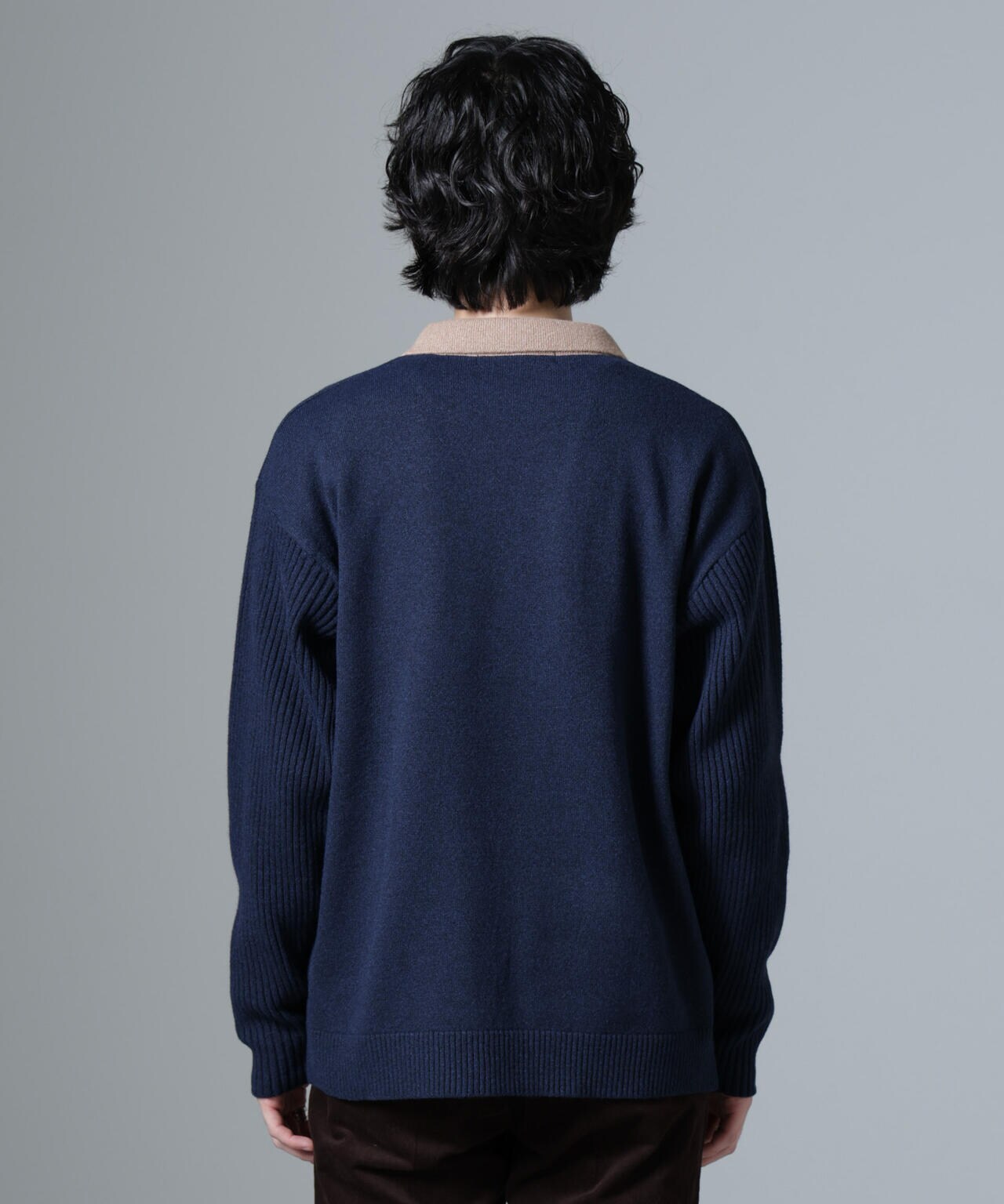 WEB限定/バイカラースキッパーニット 6724222229