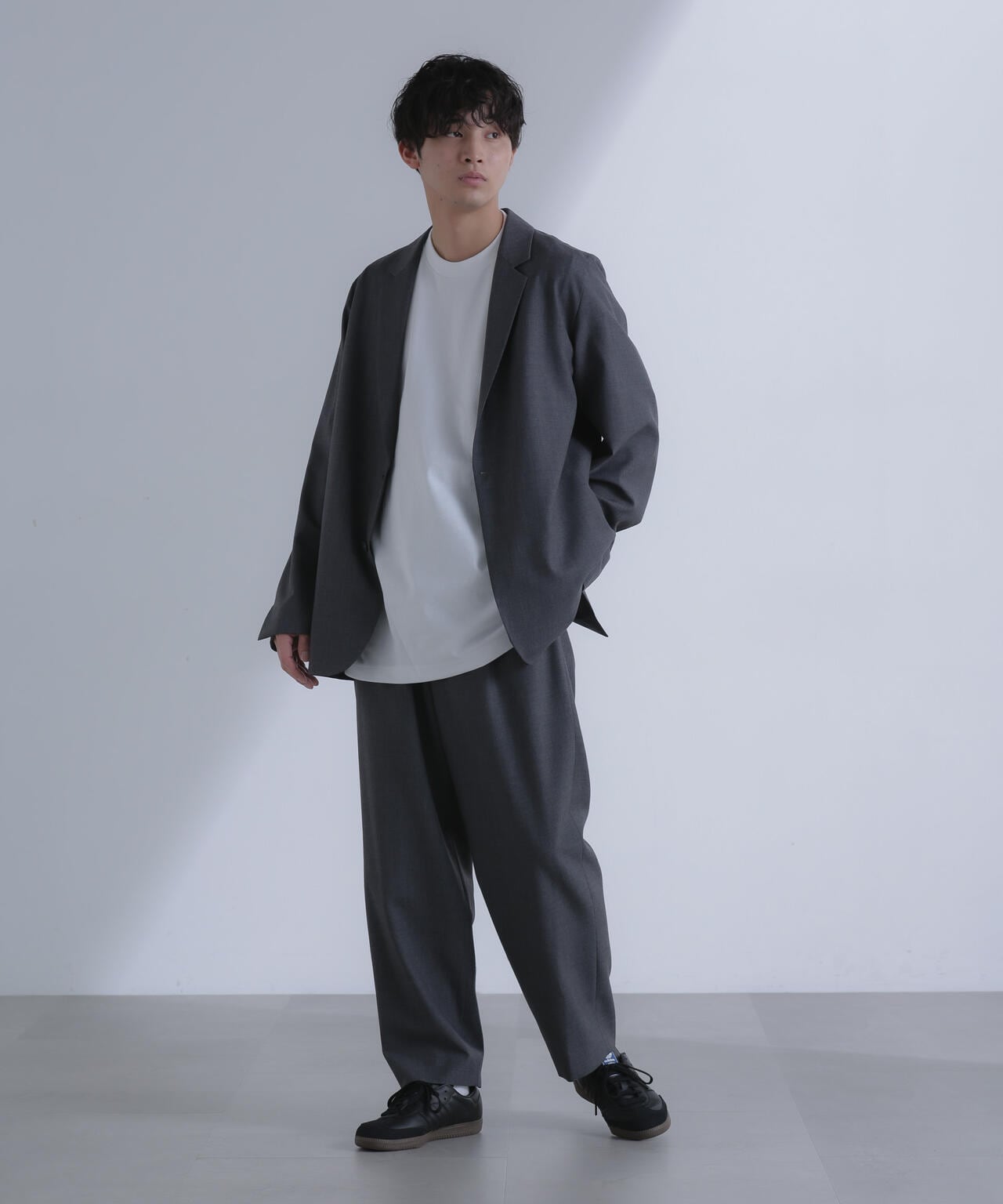 ATON/WOOL TROPICAL TAILORED JACKET 6704116021
