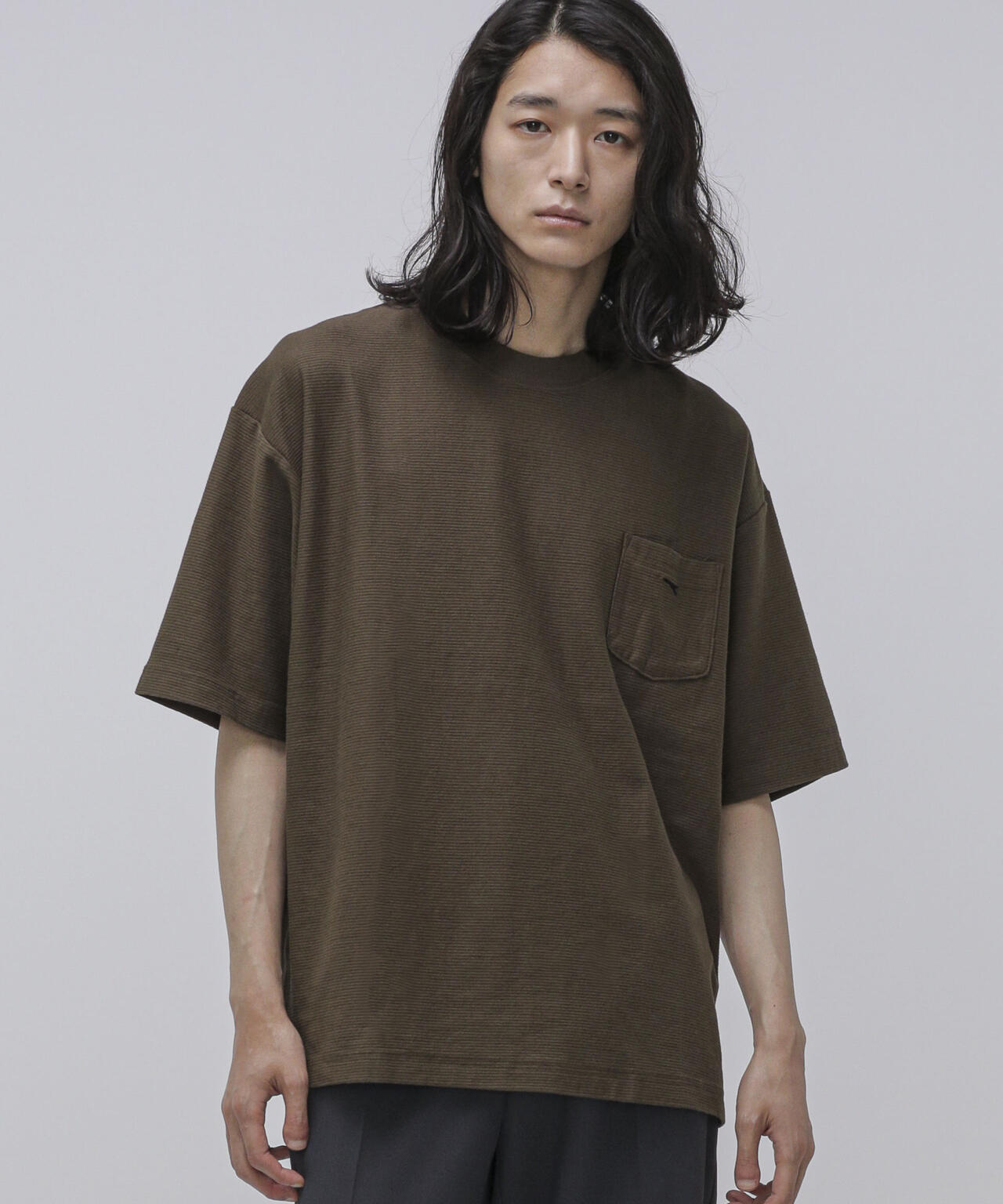LB.04/タックボーダーポケットTシャツ 6723124264