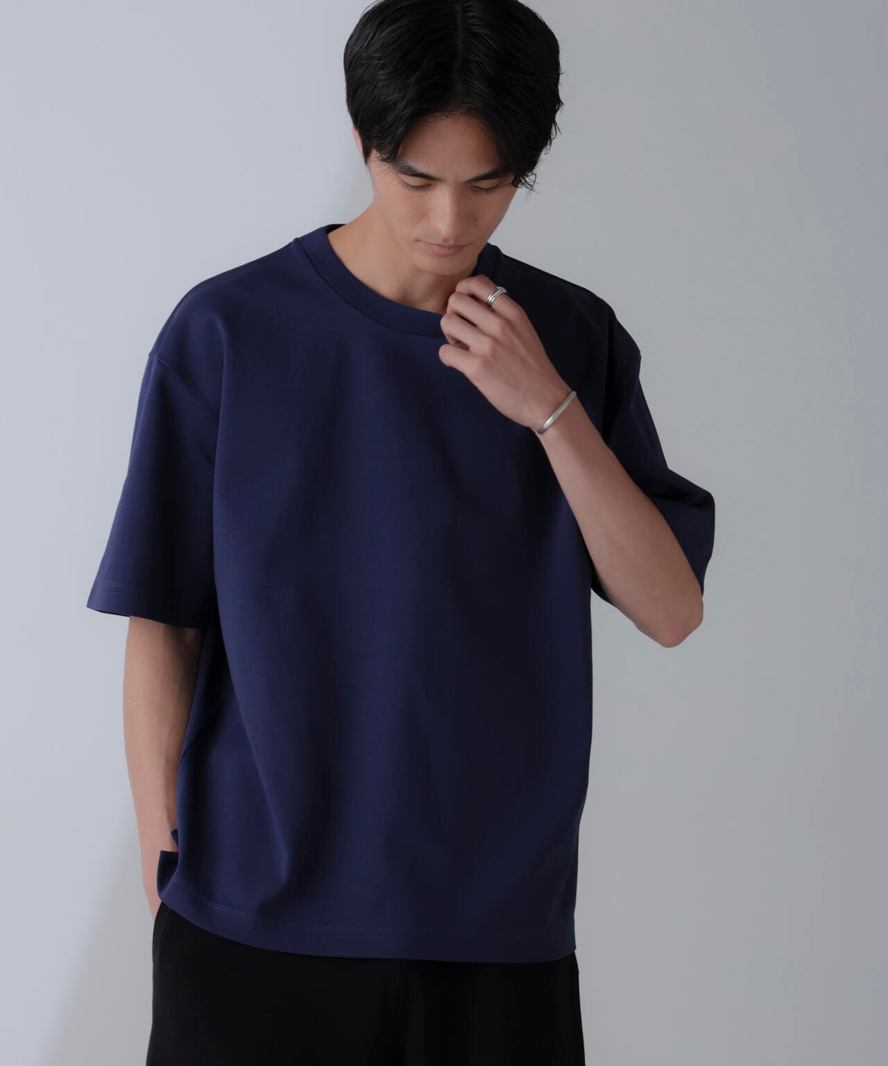 ダブルスムースクルーネックBIGTシャツ 半袖 6724124233
