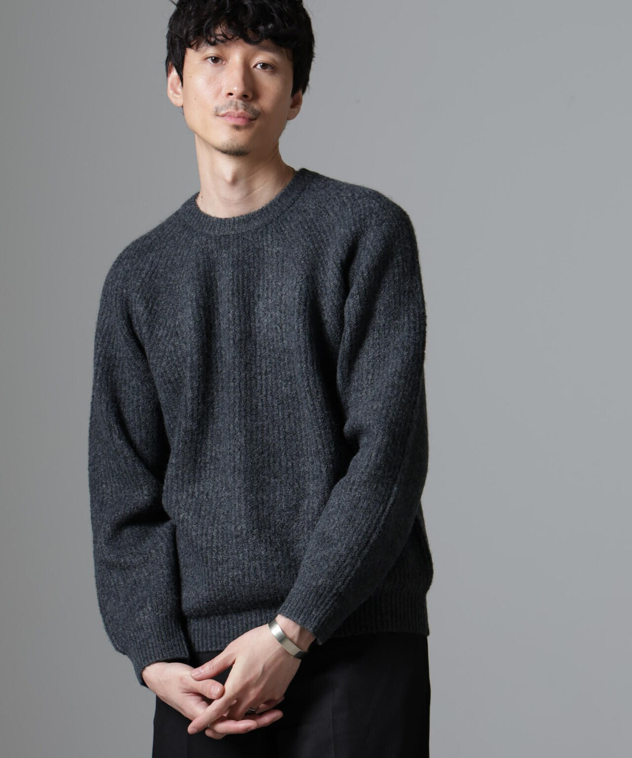 ウールミックスラグランニット 6724222256