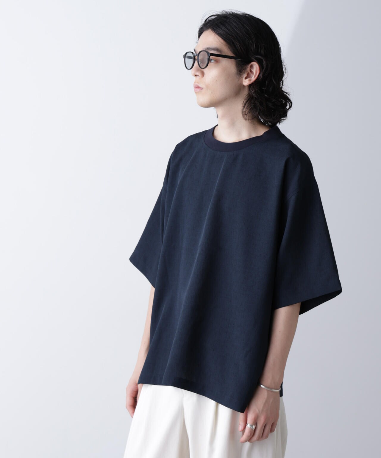 テックリネン布帛Tシャツ 半袖(セットアップ可) 6724224230