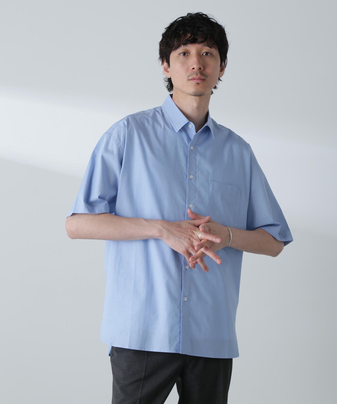 BIGシャンブレーシャツ 半袖 6724221215