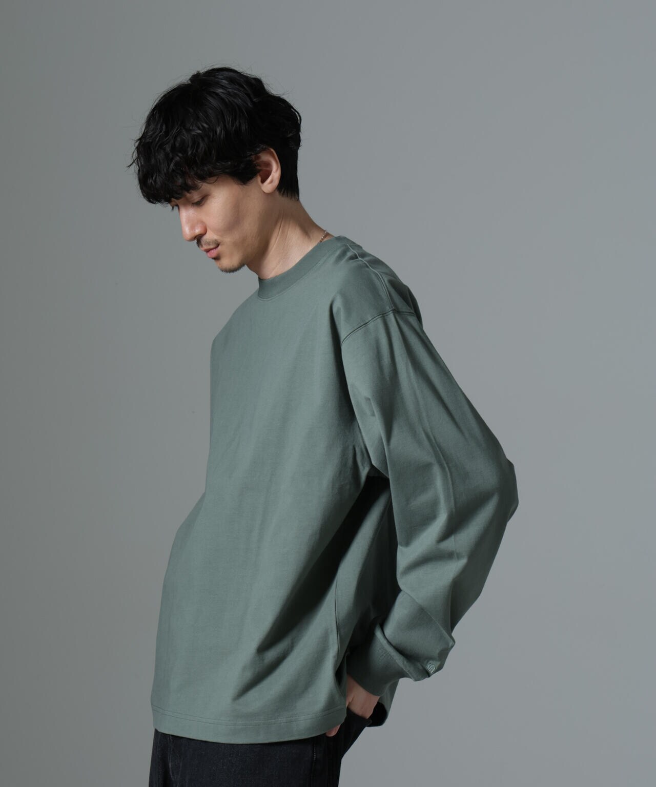 ビッグシルエットワンポイントTシャツ 長袖 6725123204