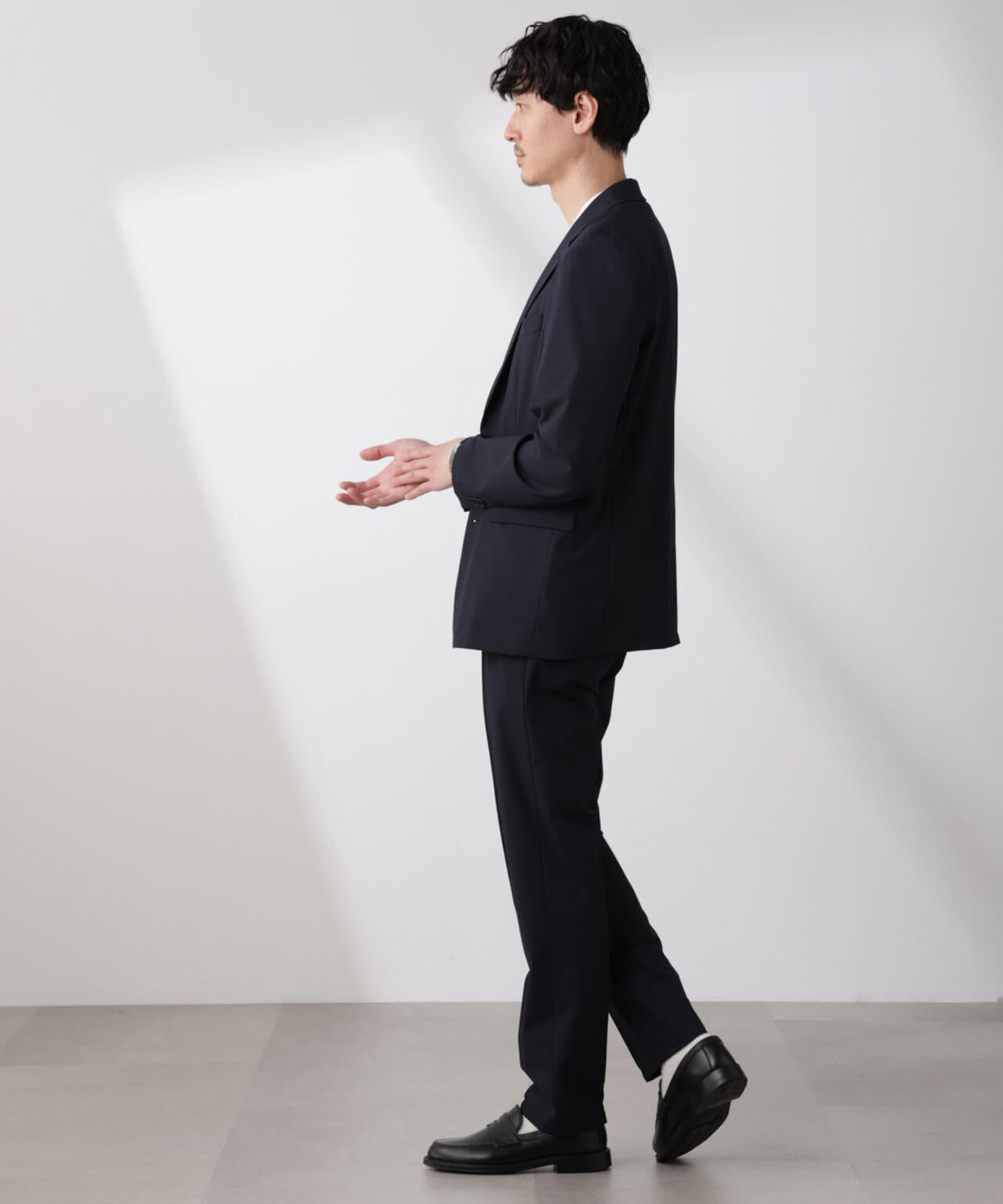 「N TROUSERS BASIC」トロピカルストレッチパンツ(セットアップ可) 6685129202