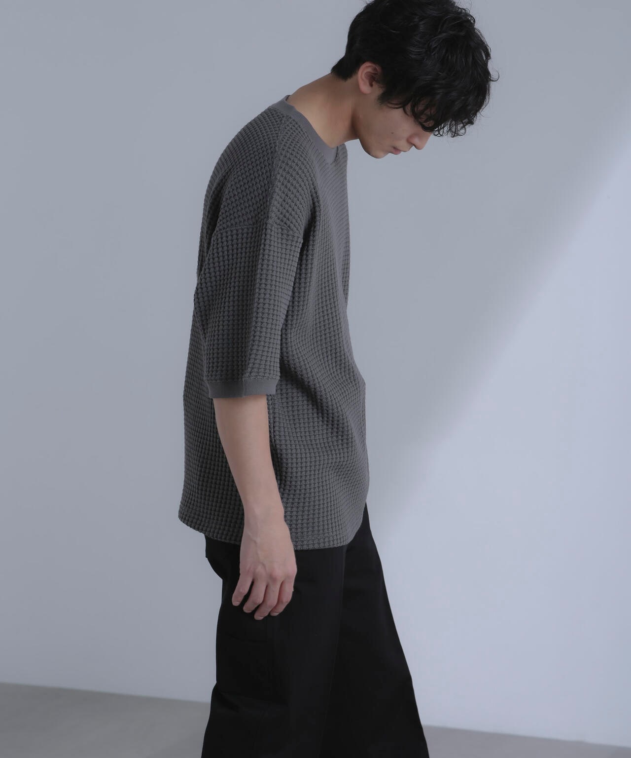 オニワッフルビッグTシャツ 五分袖 6724124212