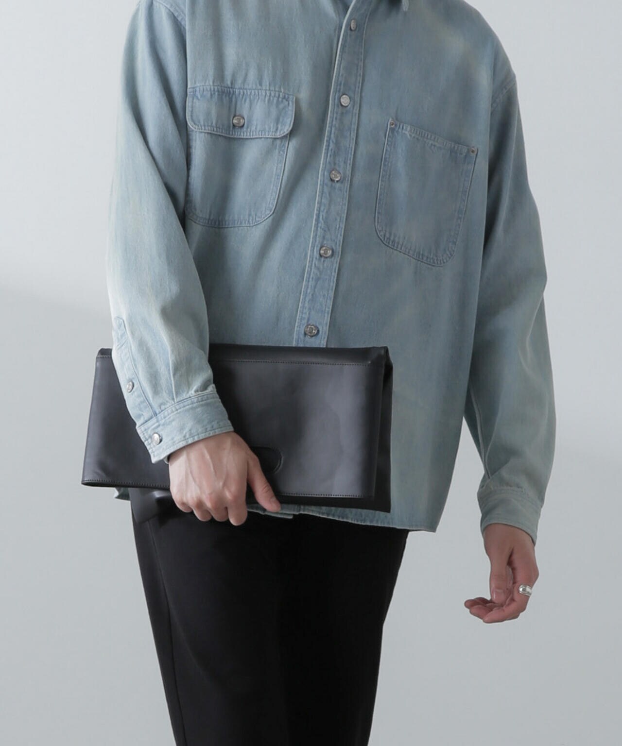 WEB限定/シンセティックレザー2WAYクラッチバッグ 6725132201