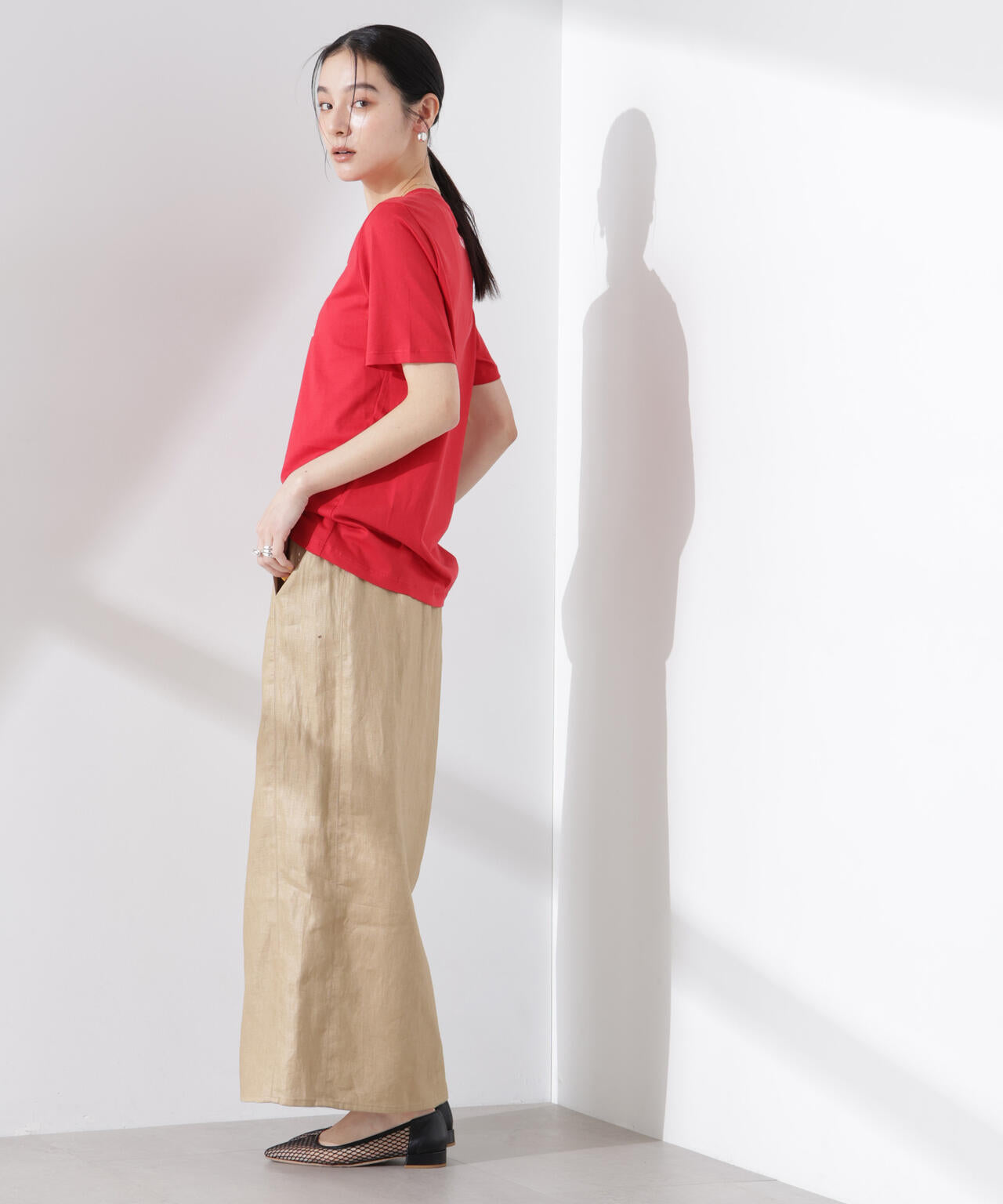 BAUM UND PFERDGARTEN/Organic Cotton jersey Tシャツ 6715124019
