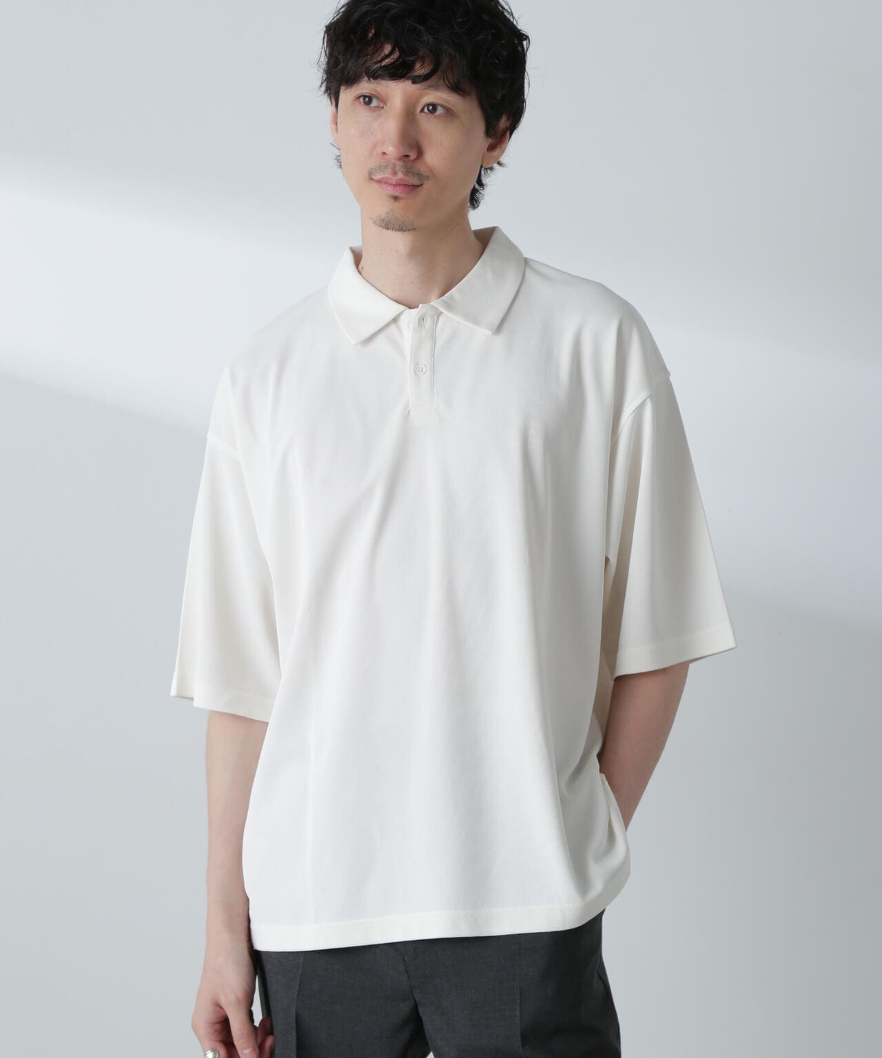 ドライカノコワイドポロシャツ 半袖 6724124253