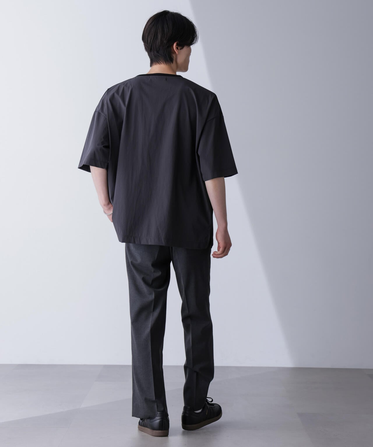 WEB限定/袖切り替えビッグTシャツ 半袖 6724224211