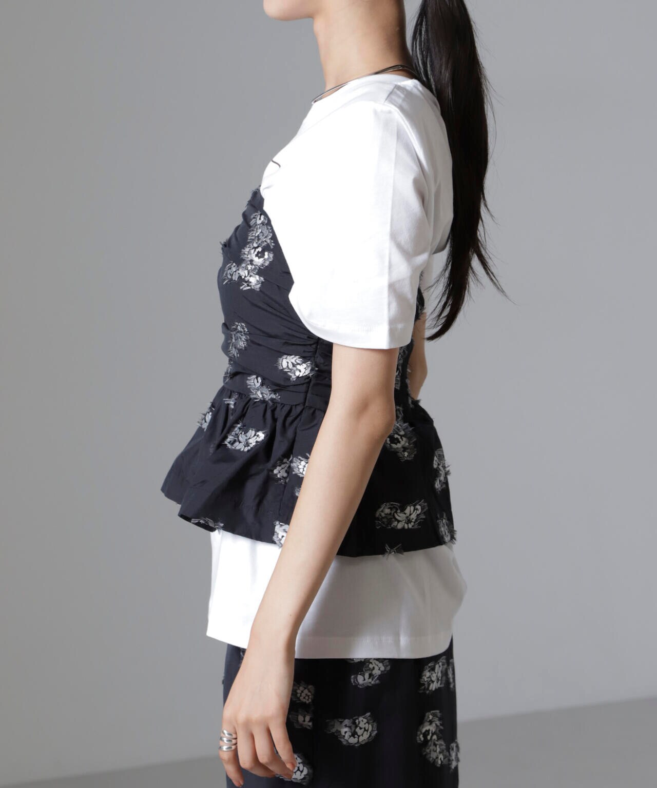 Baum und Pferdgarten/Flower Jacquard ビスチェ(セットアップ可) 6714225001