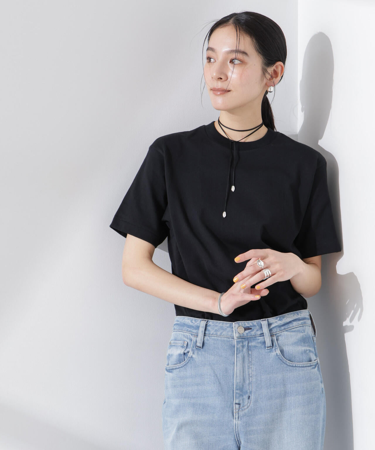 Hanes/1P T-SHIRTS KURO クルーネックTシャツ 6715124012