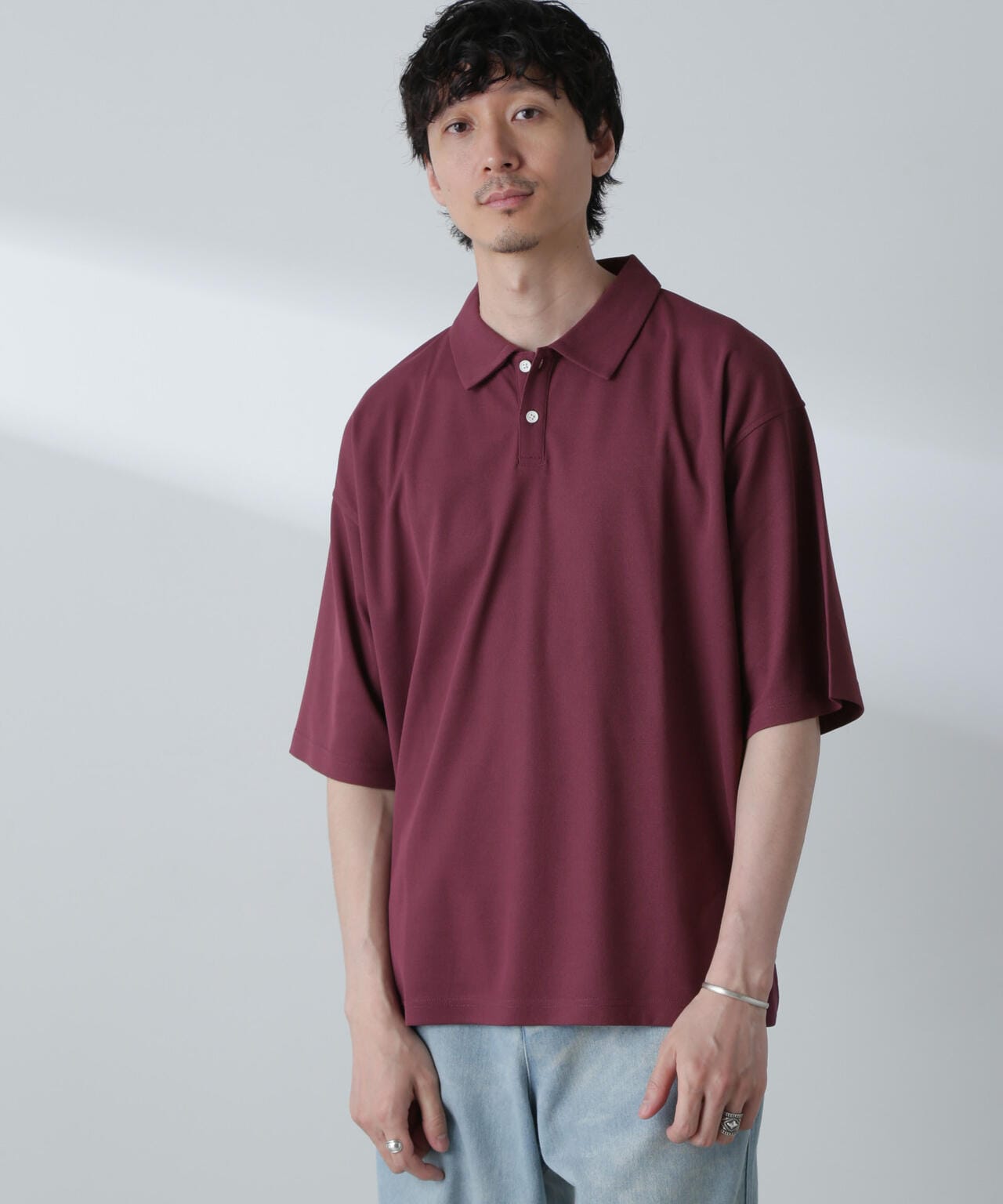 ドライカノコワイドポロシャツ 半袖 6724124253