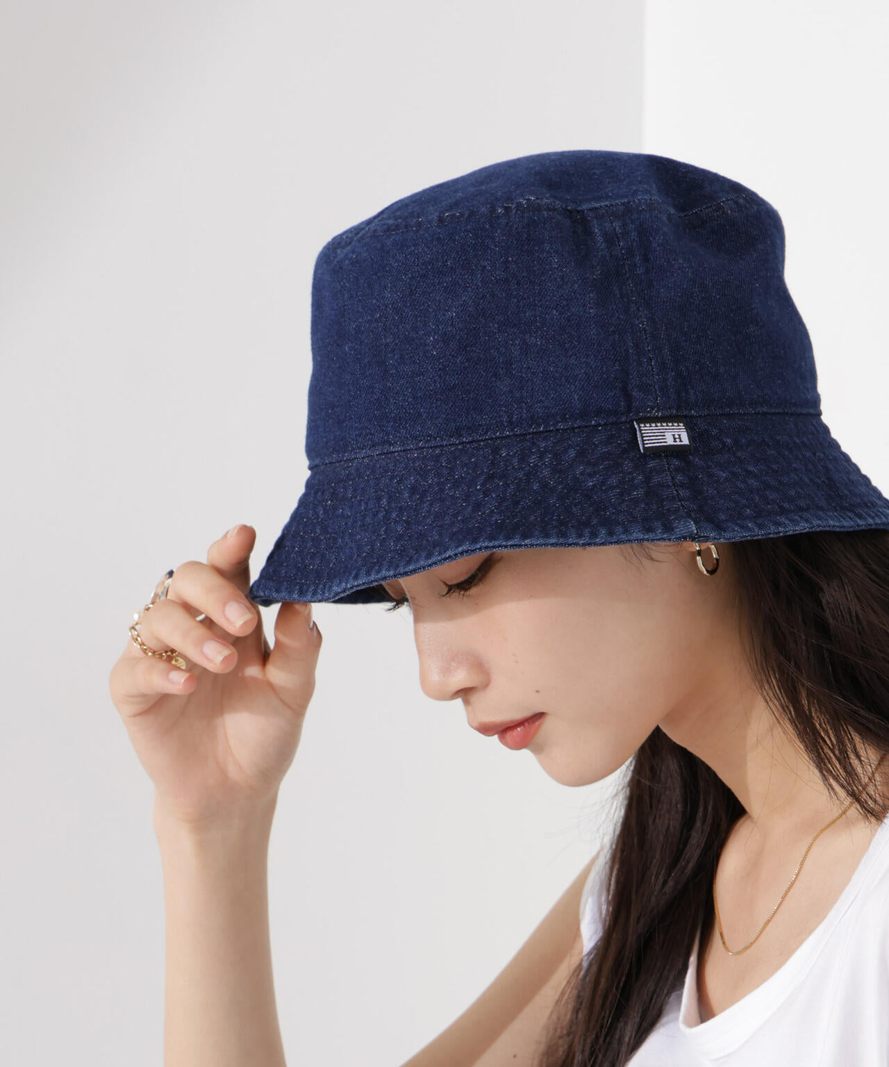 Healthknit/デニムバケットハット 6735139302