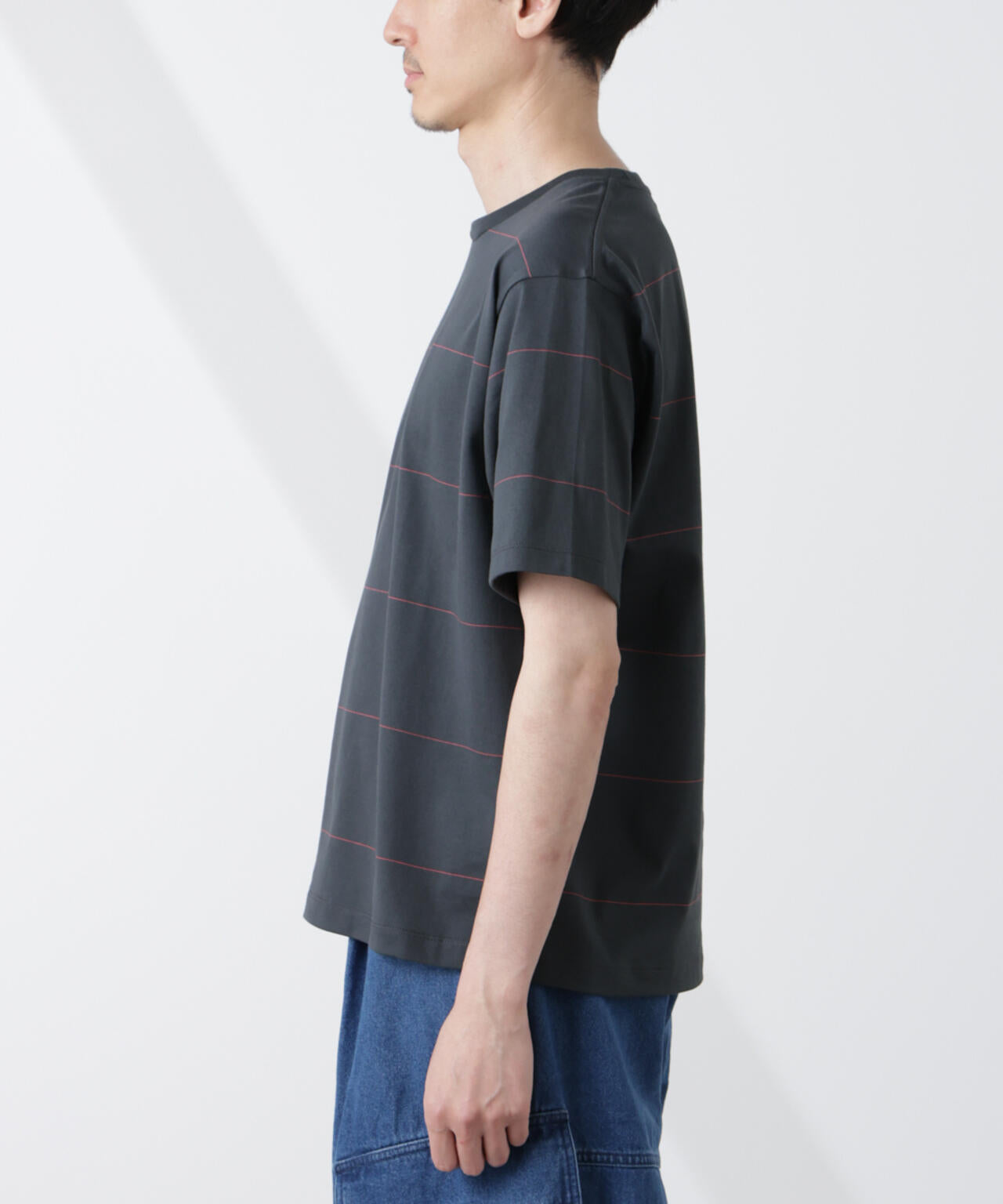パネルボーダーTシャツ 半袖 6725124230