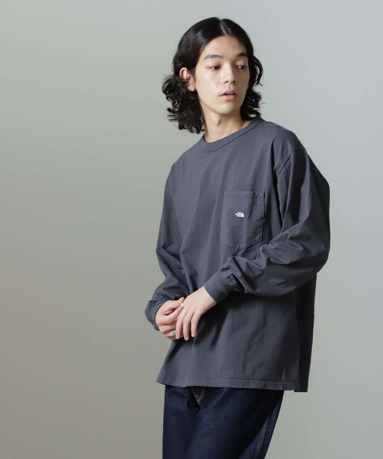 THE NORTH FACE PURPLE LABEL/7oz Long Sleeve Pocket Tee