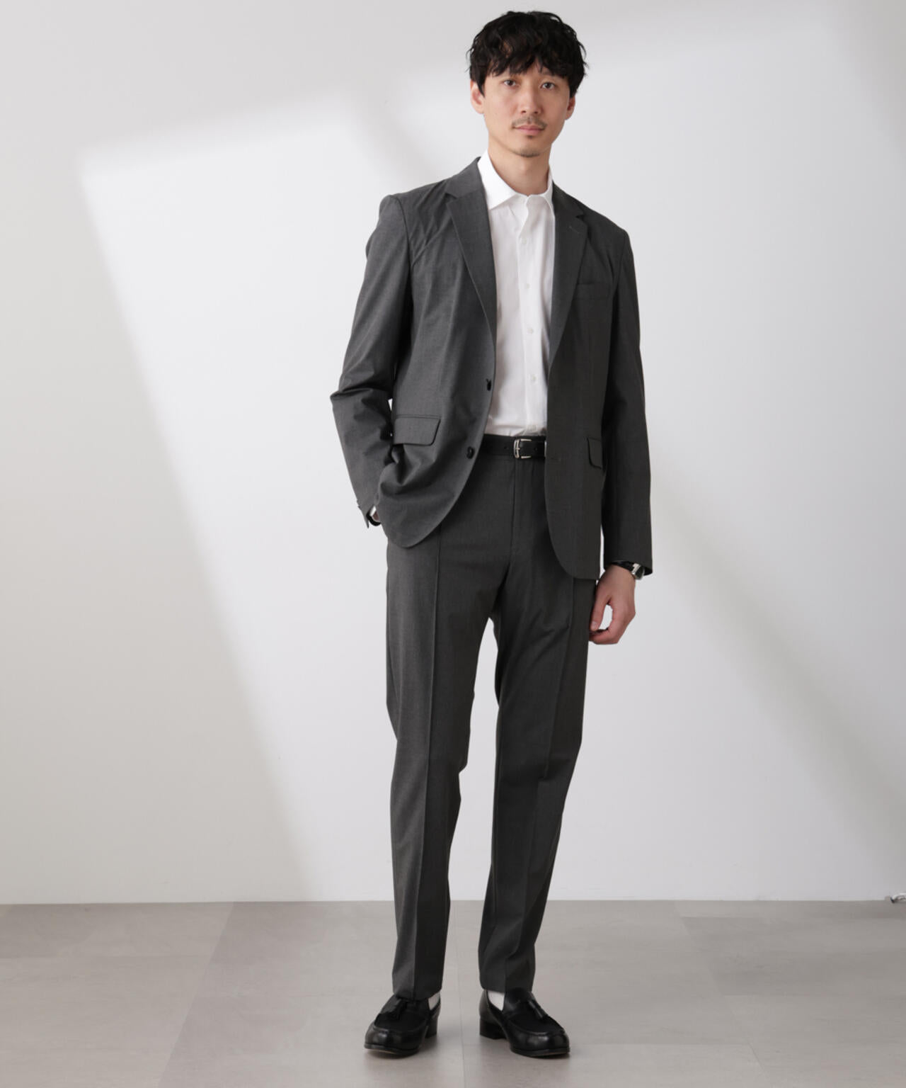 「N TROUSERS BASIC」トロピカルストレッチパンツ(セットアップ可) 6685129202