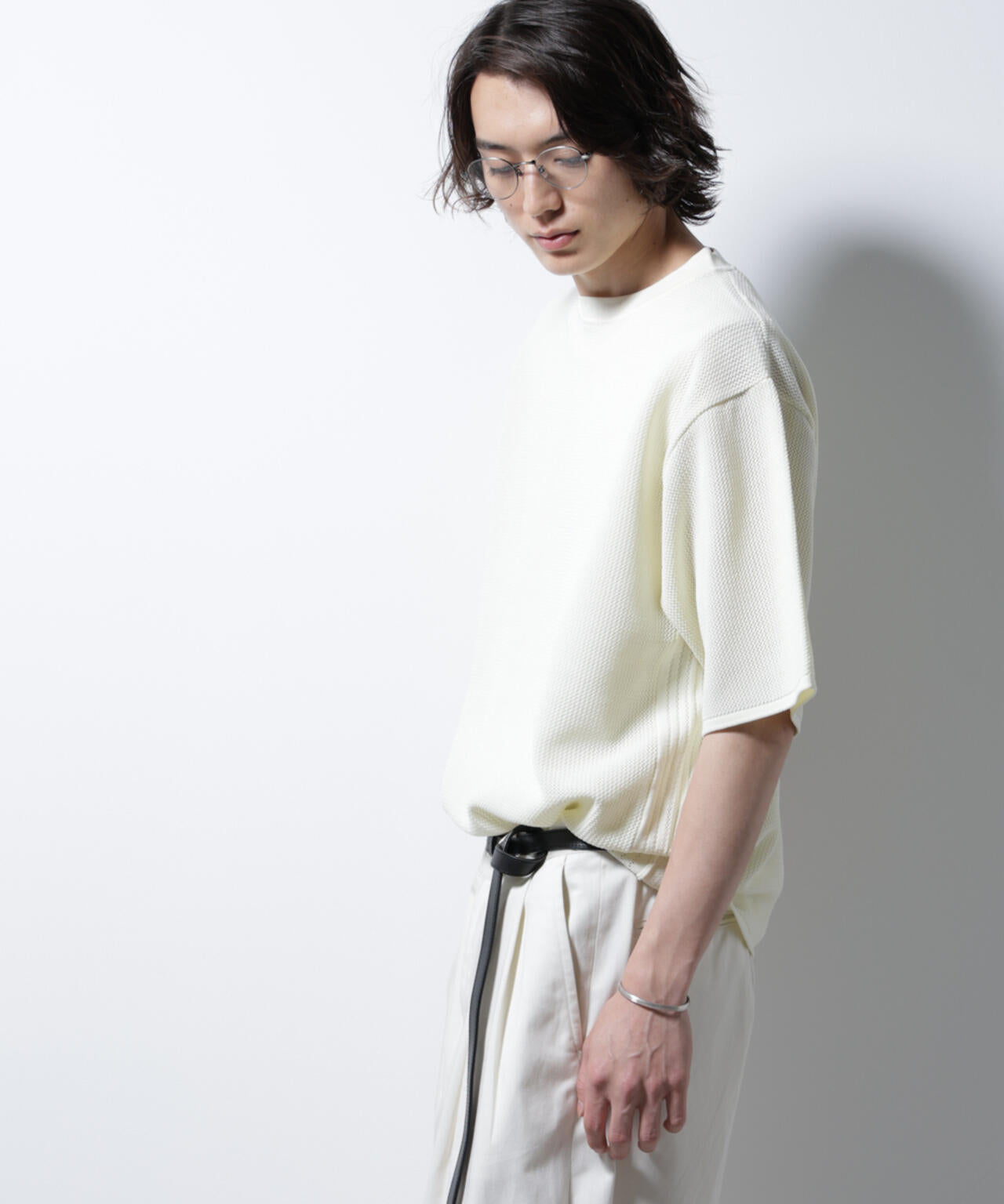 スポンディッシュ メッシュ クルーネックニットTEE 6685122219