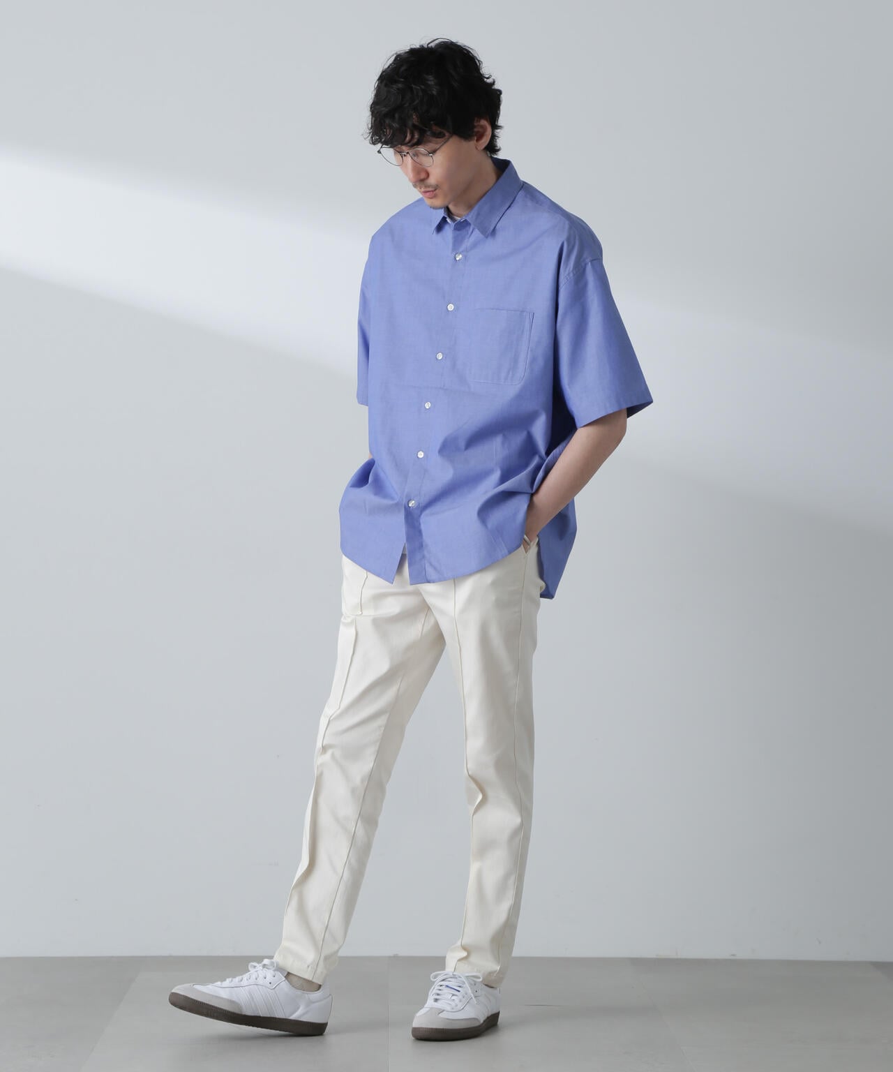 BIGシャンブレーシャツ 半袖 6724221215