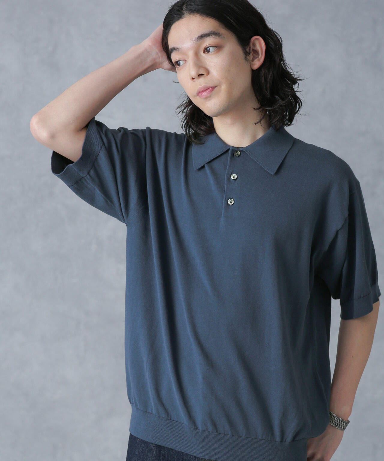 crepuscule/別注 S/S KNIT POLO 6704124027