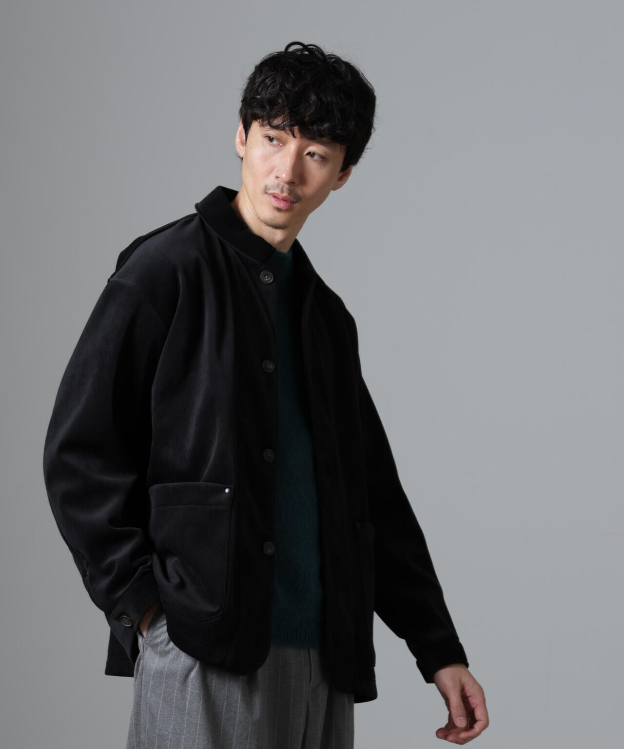 コーデュロイzipブルゾン nano universe wear 販売