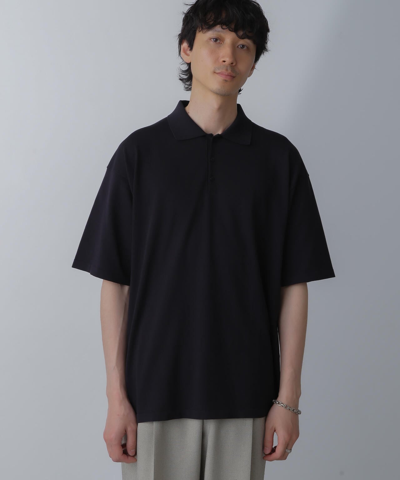 ATON/FRESCA KNIT CREW POLO KNIT 6704124007