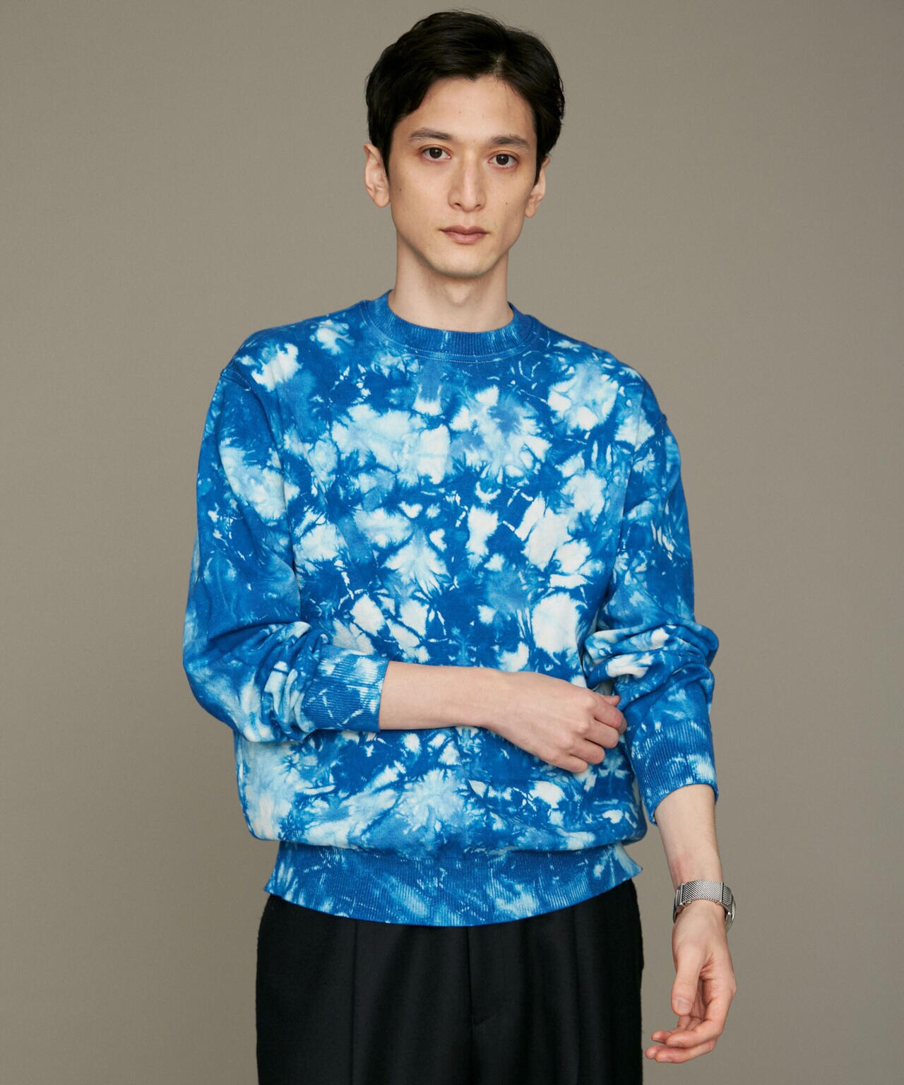 YONETOMI/別注 WAVE COTTON KNIT P/O 6702222128