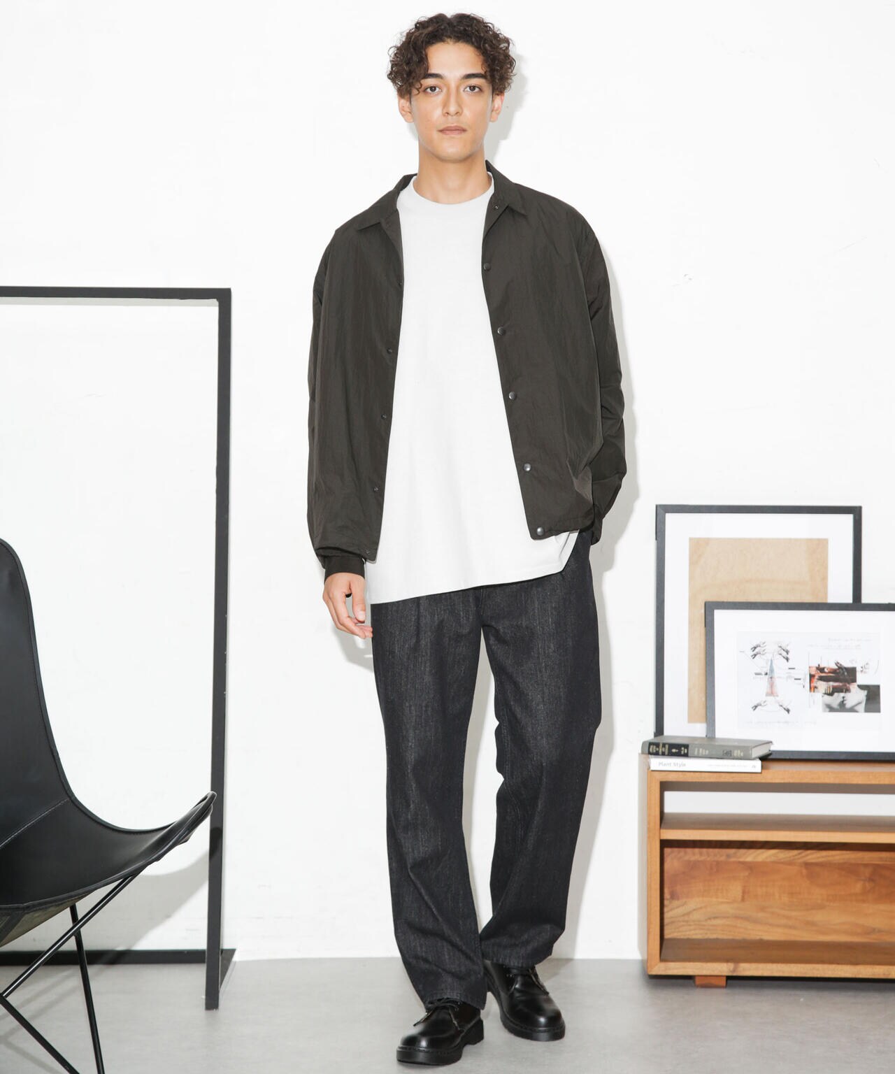 ナイロンヘムシャーリングシャツブルゾン 6683220221