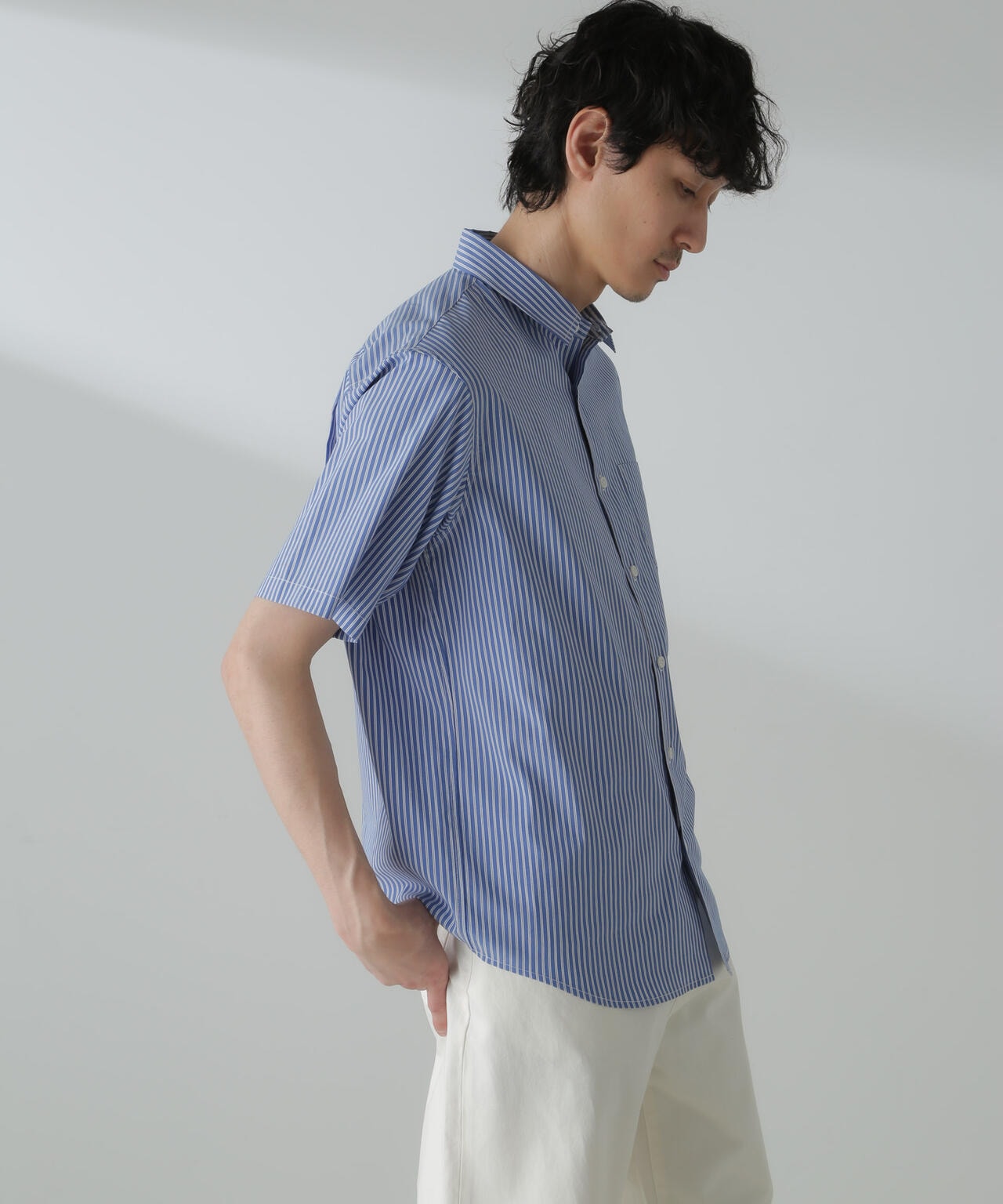 「ICE FLOW LINEN」バリエーションシャツ 半袖 6684121207