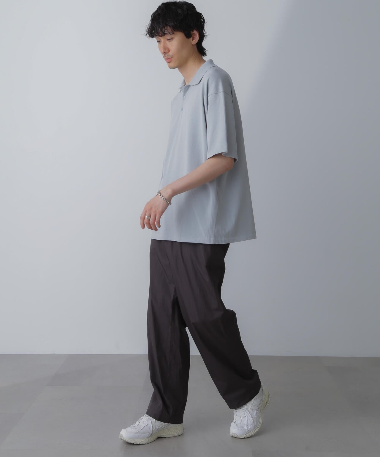 ATON / COTTON LAWN WIDE EASY PANTS
