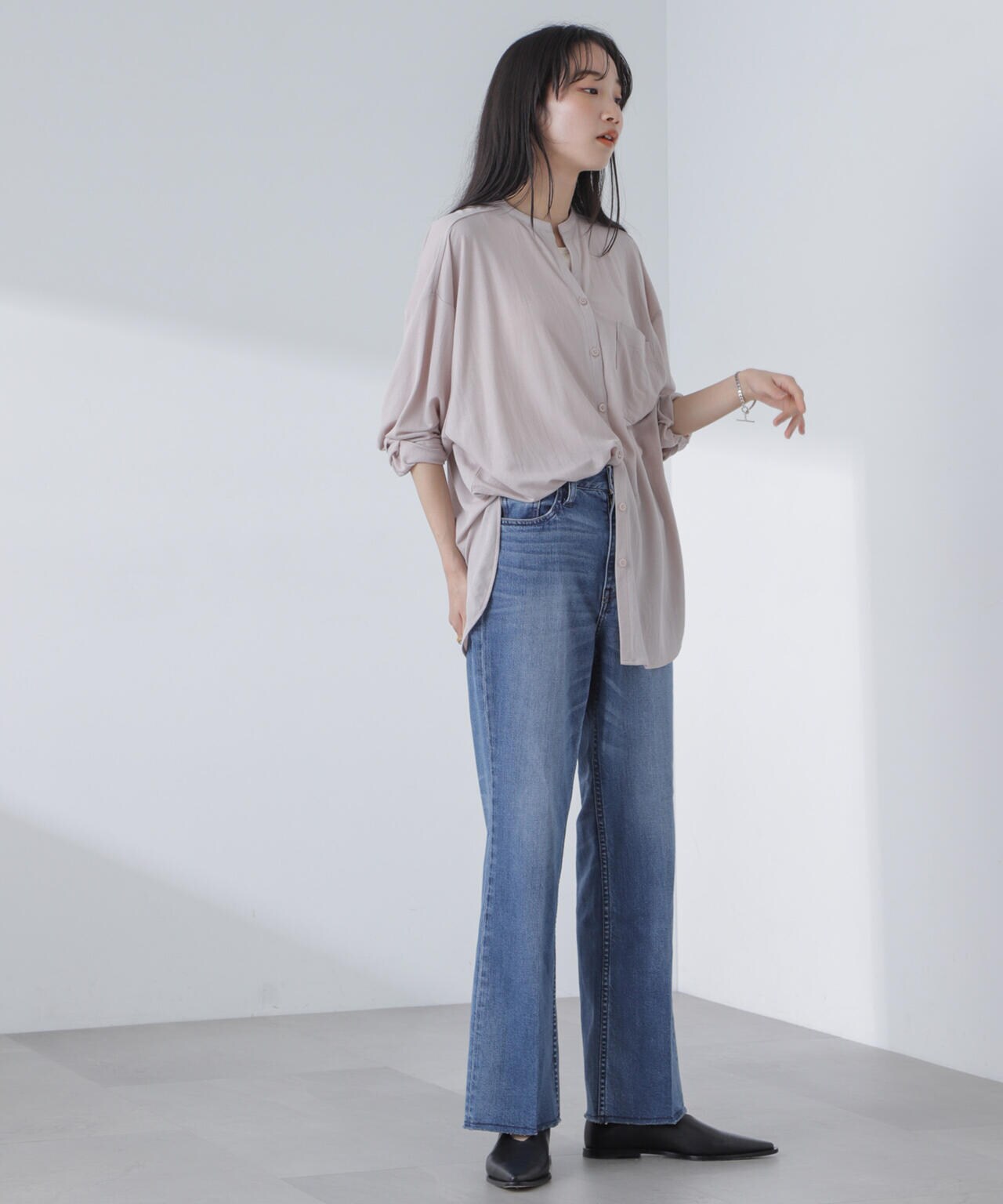 シアーカットワイドシャツ 6734123314