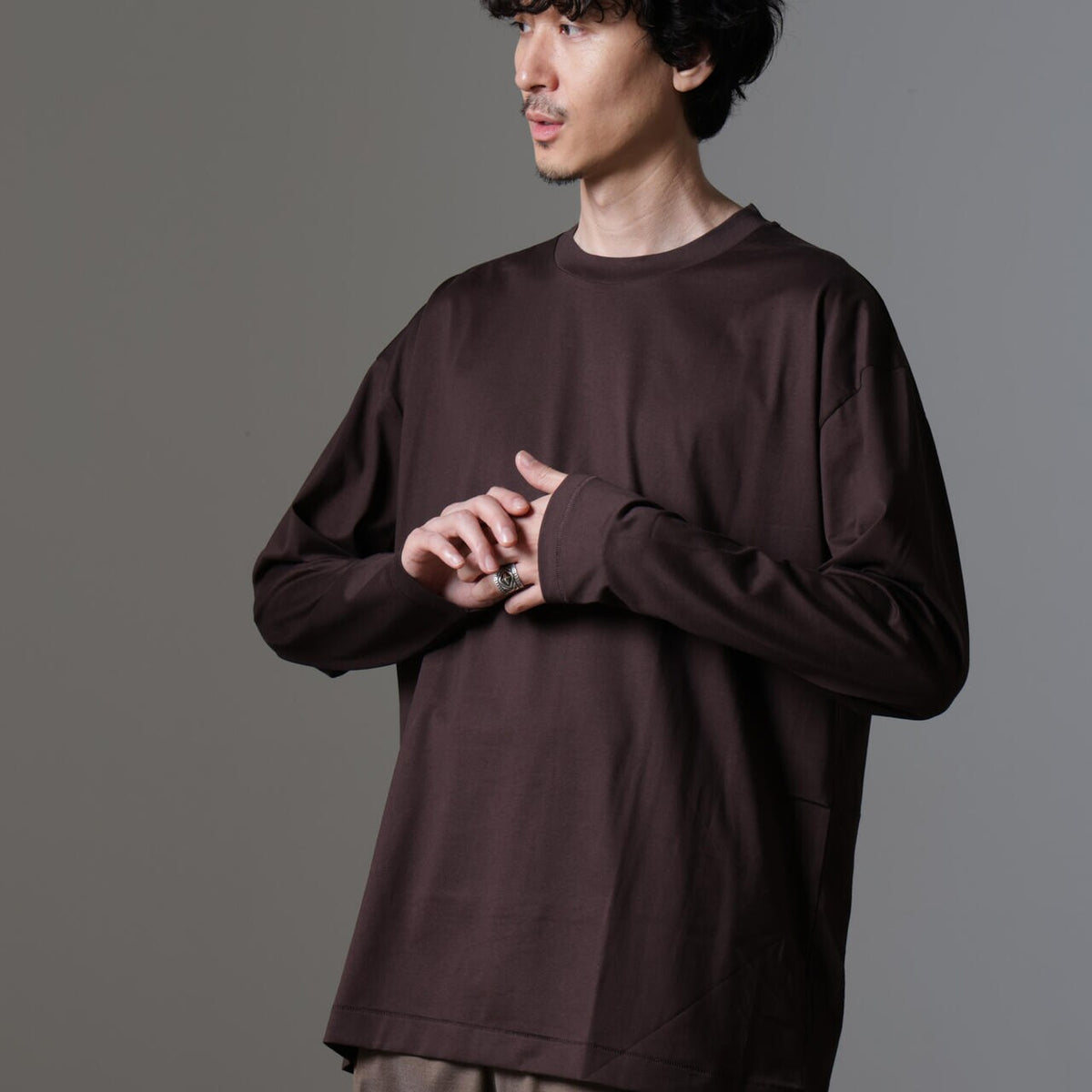 ATON / SUVIN60/2 OVERSIZED L/S TEE