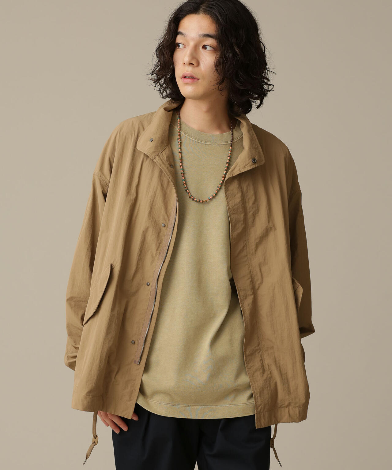 LB.03/ピグメントクルーネック5分袖Tシャツ 6682224204