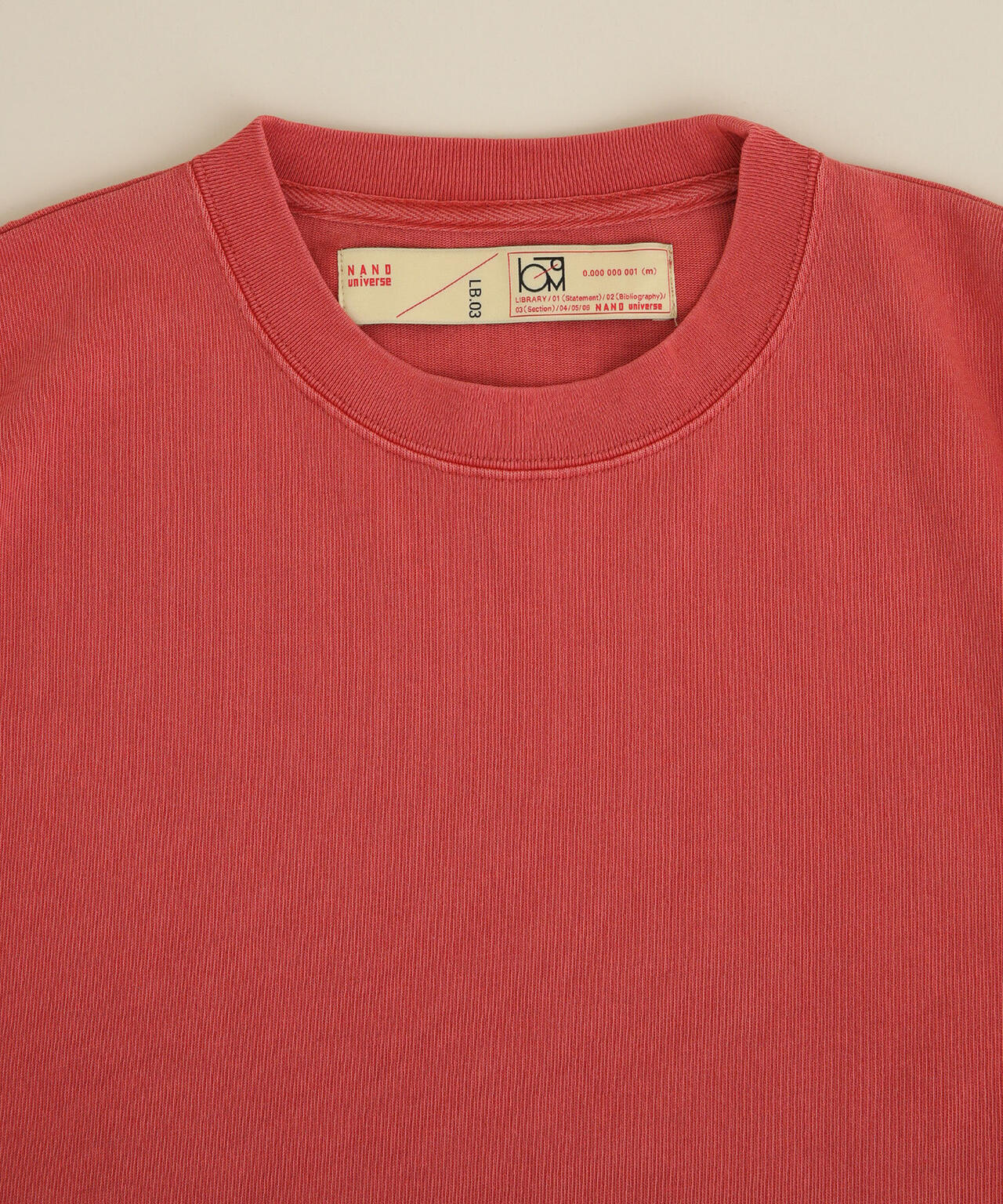 LB.03/ピグメントクルーネック5分袖Tシャツ 6682224204