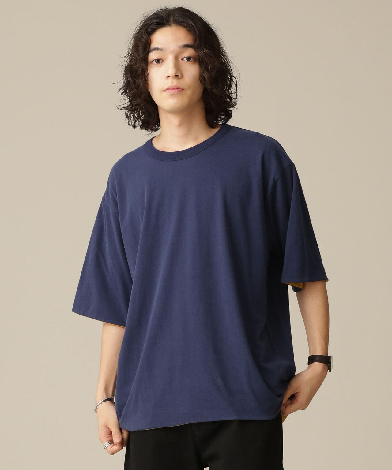 LB.03/リバーシブルクルーネックTシャツ 6682224205