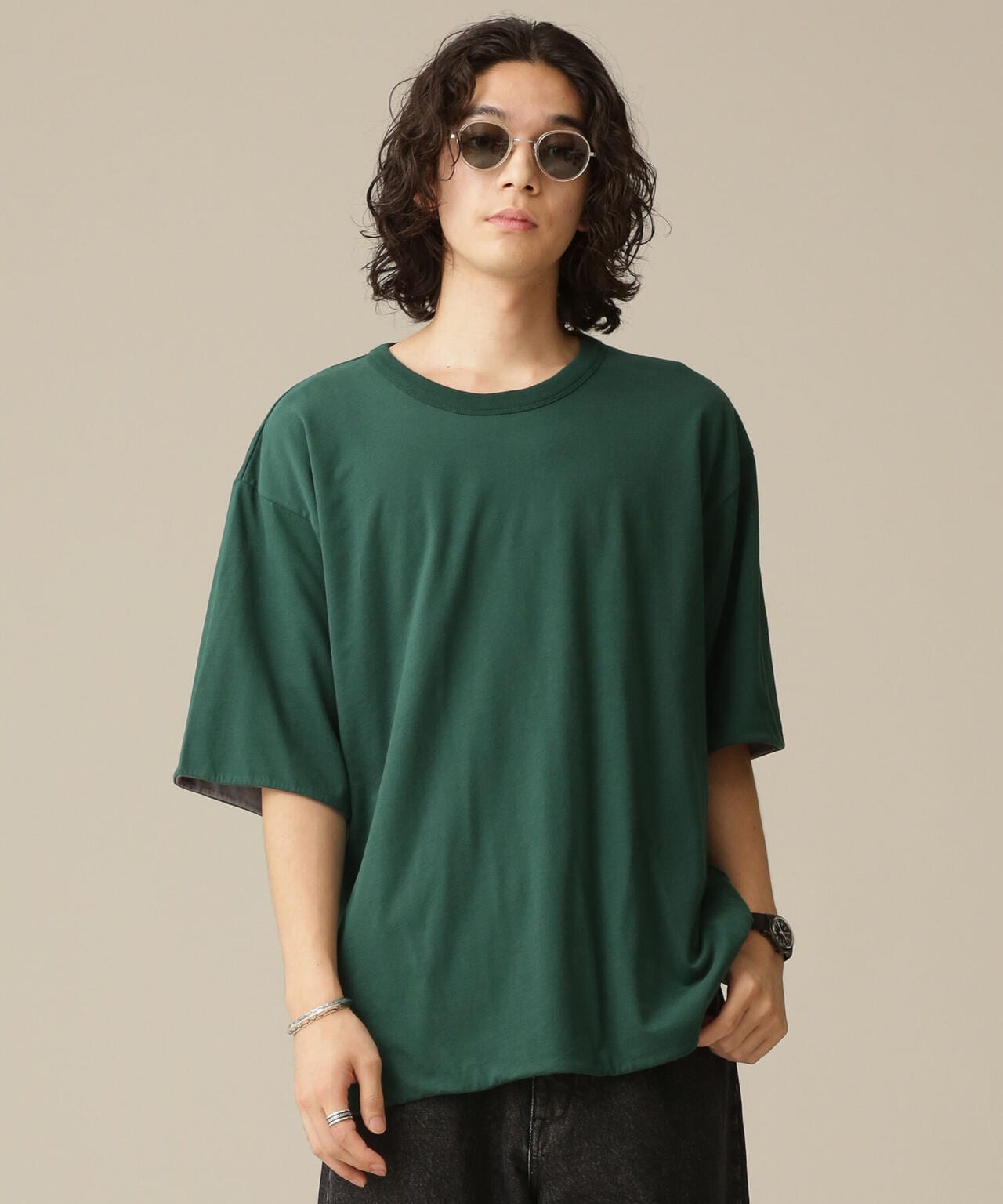 LB.03/リバーシブルクルーネックTシャツ 6682224205