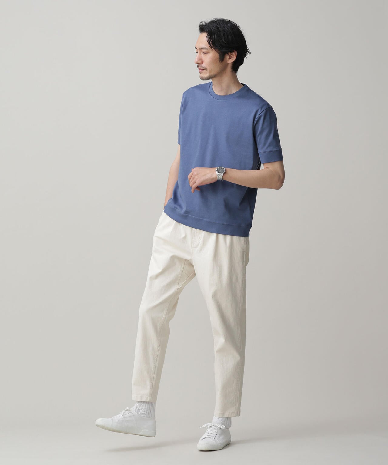 LB.03/｢FORMAL JERSEY｣クルーネックカットソー半袖 6683124215