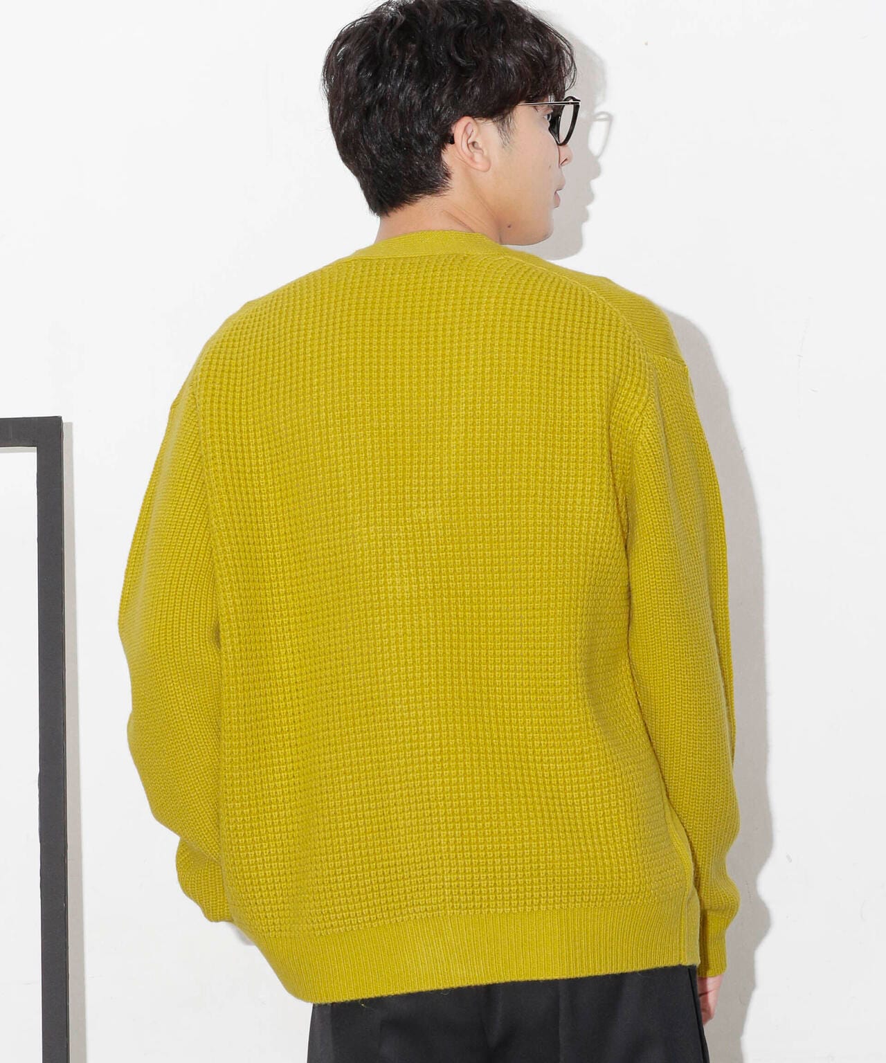 コンビゲージVネックカーディガン 6683222211