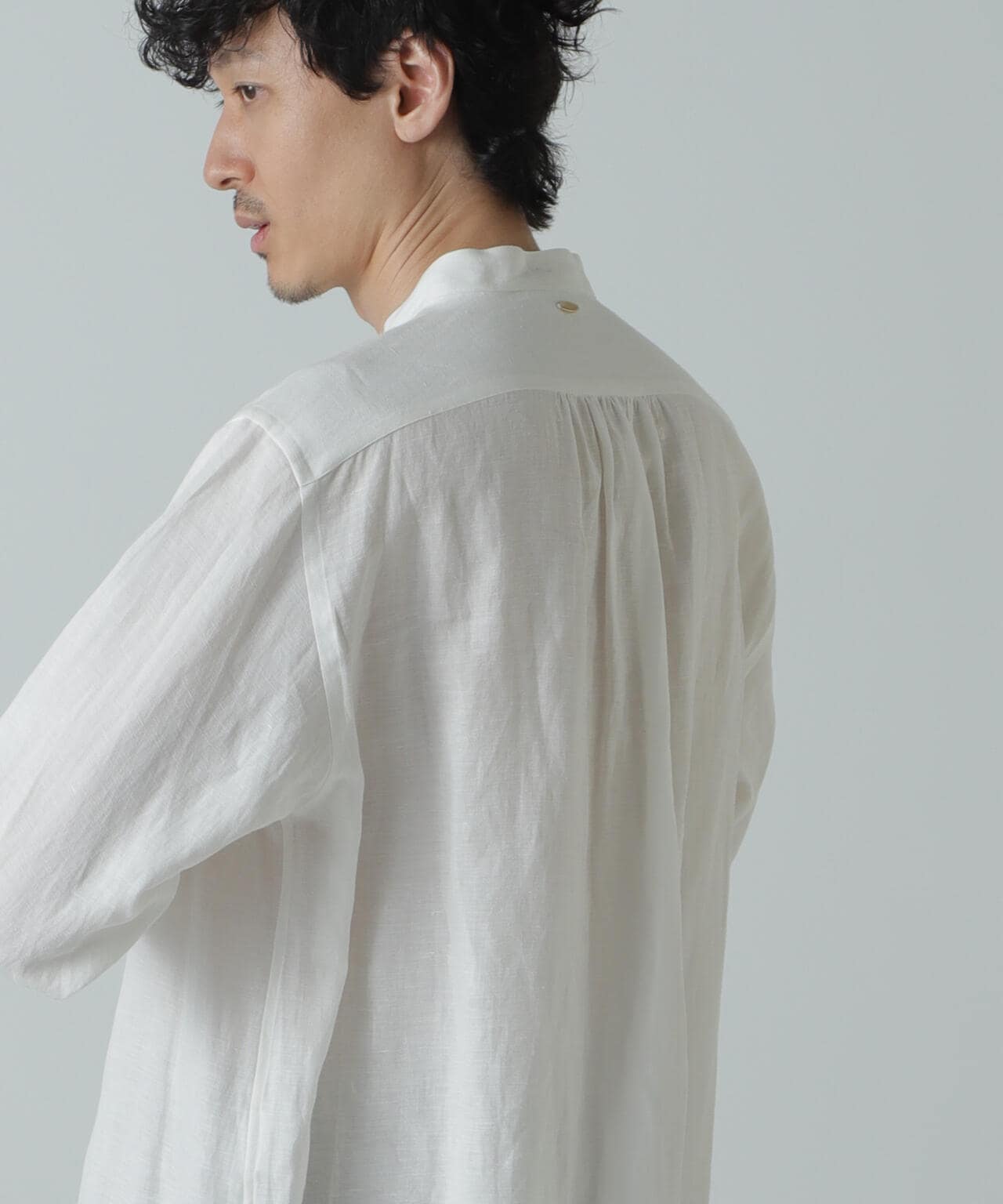 AB.ダブルカバーポプリンワッシャーグランパシャツ 6684120228