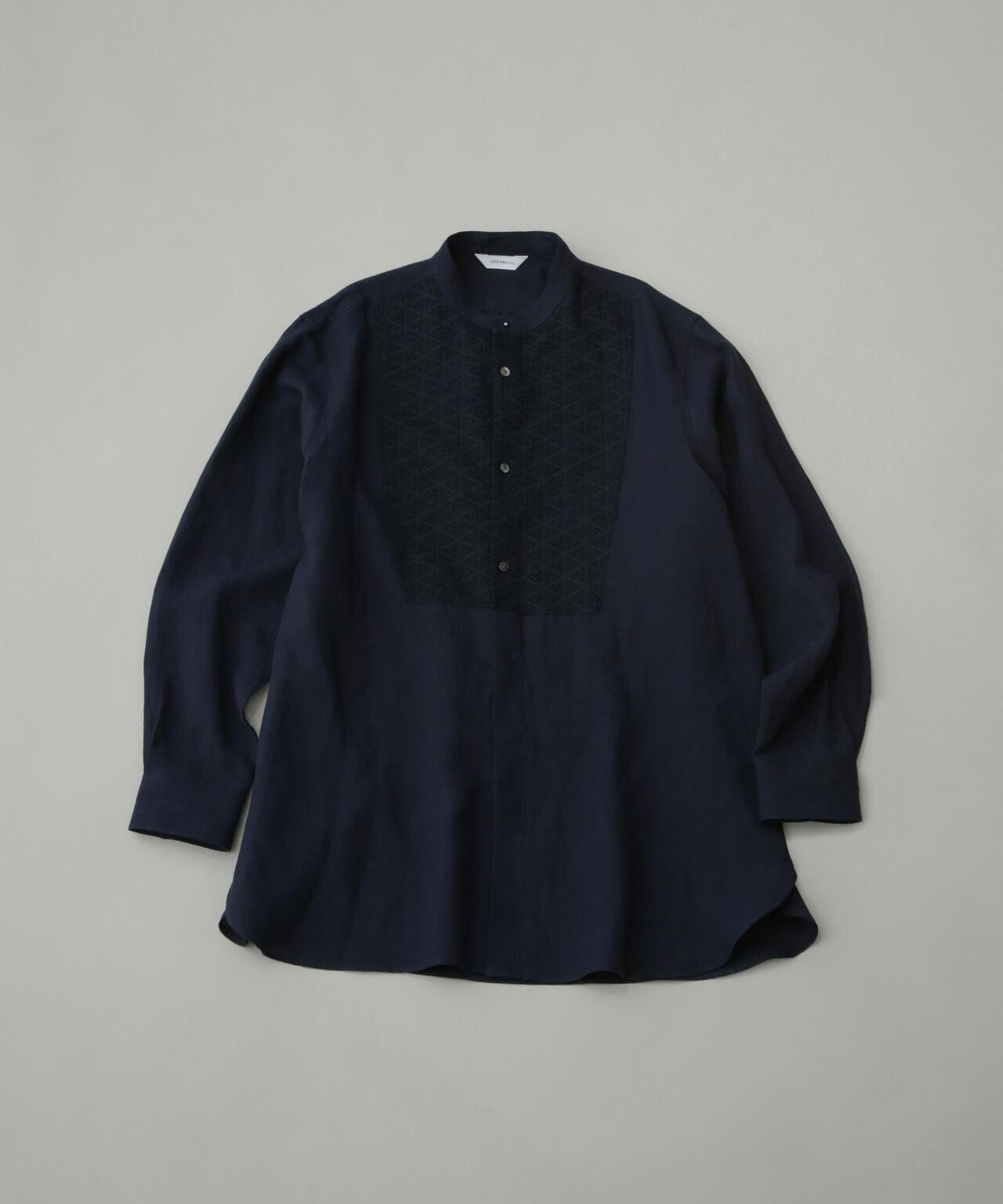 AB.ダブルカバーポプリンワッシャーグランパシャツ 6684120228