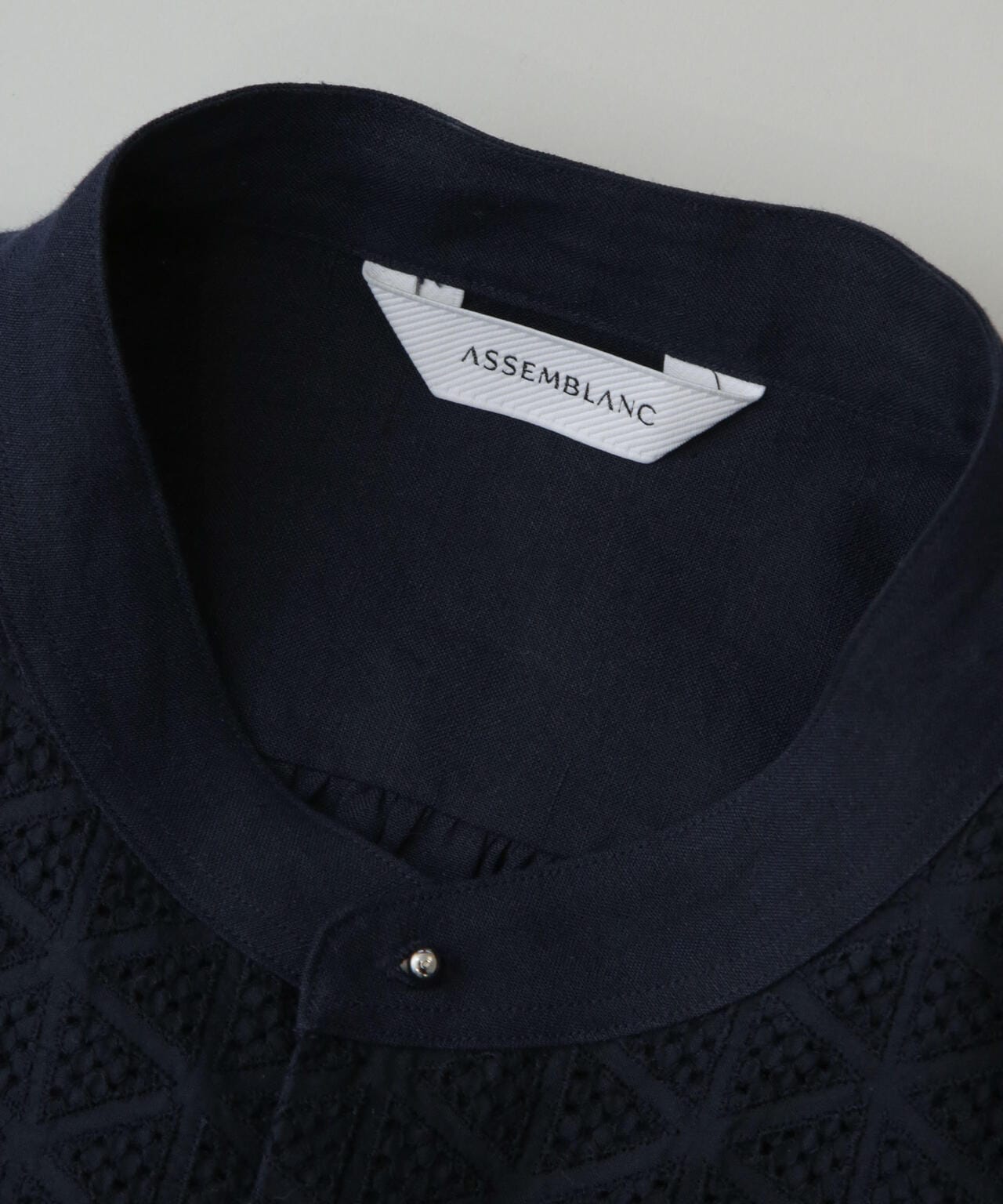 AB.ダブルカバーポプリンワッシャーグランパシャツ 6684120228