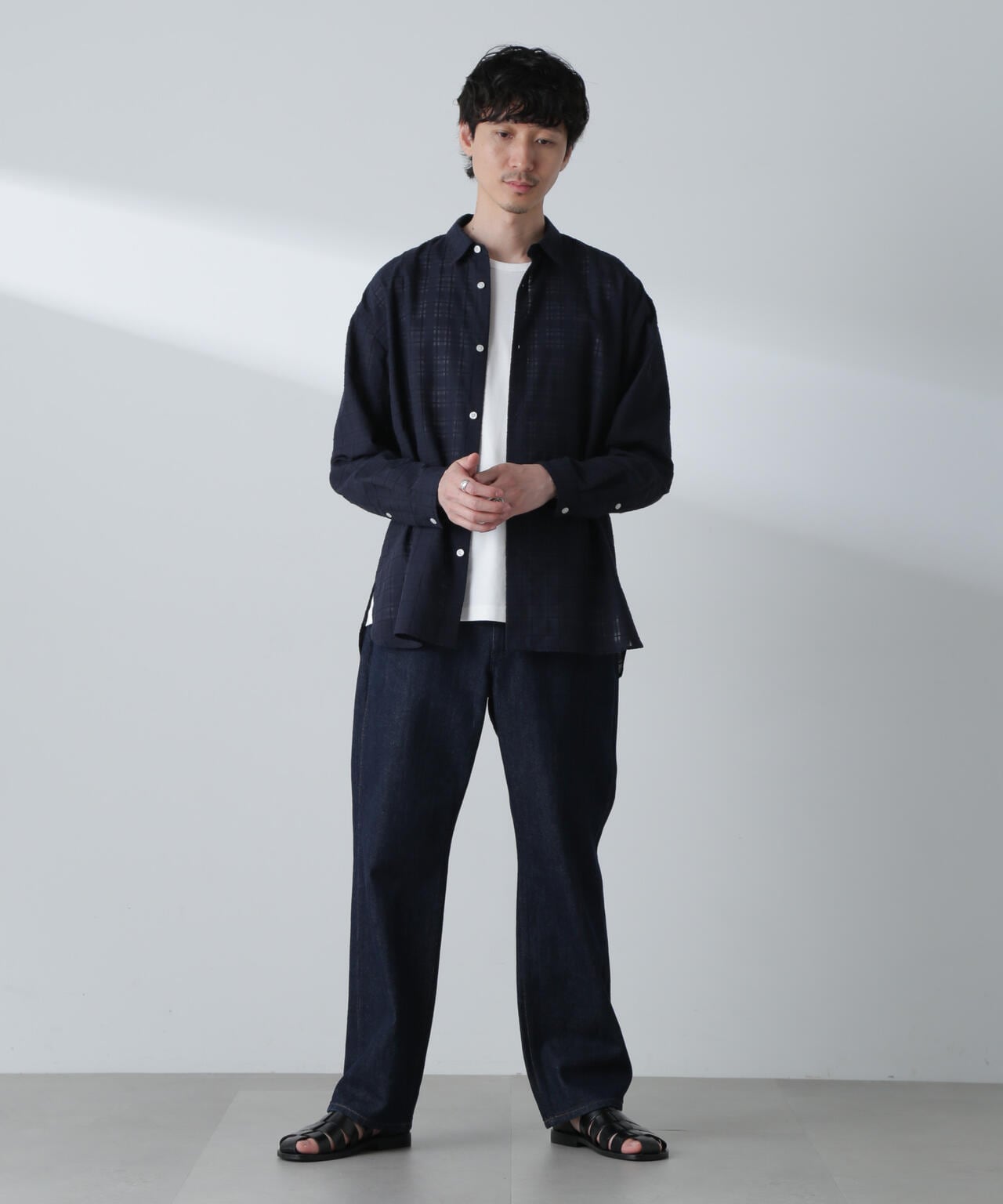 T/Cドビーシアーチェックボクシーシャツ 6684120234