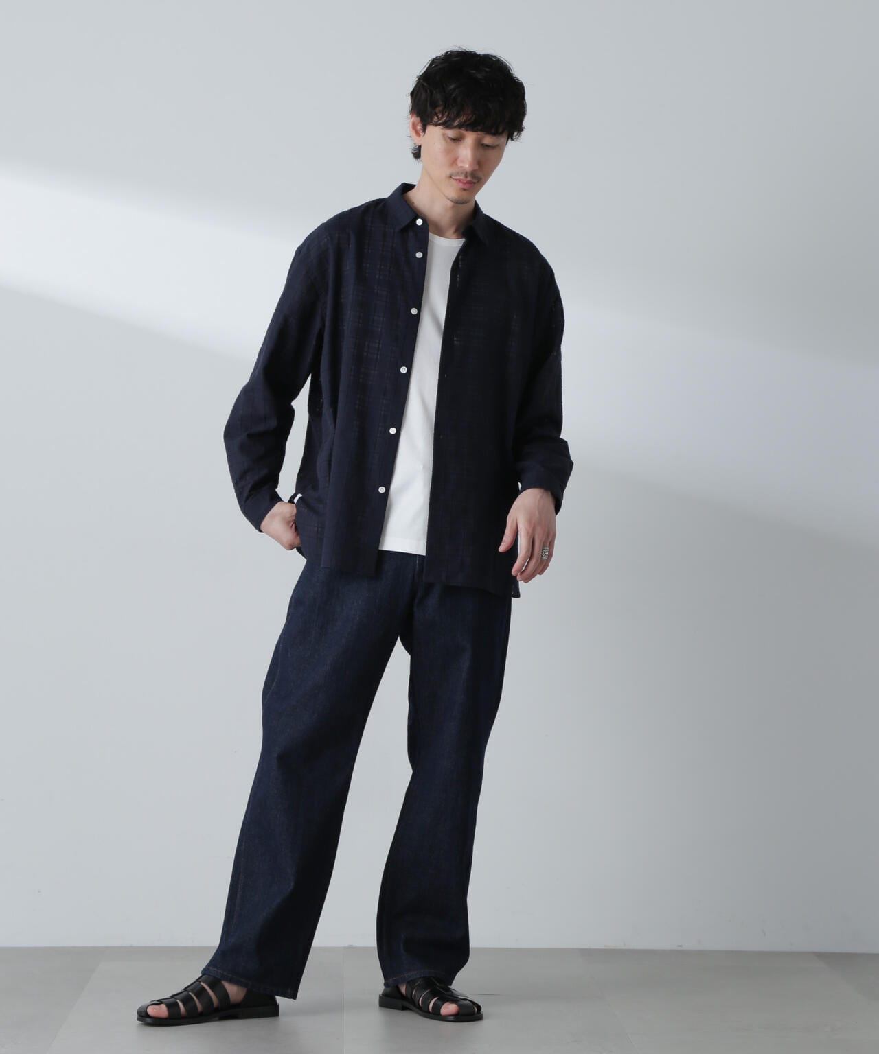 T/Cドビーシアーチェックボクシーシャツ 6684120234