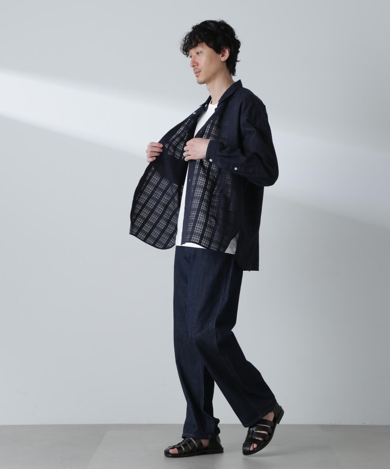 T/Cドビーシアーチェックボクシーシャツ 6684120234