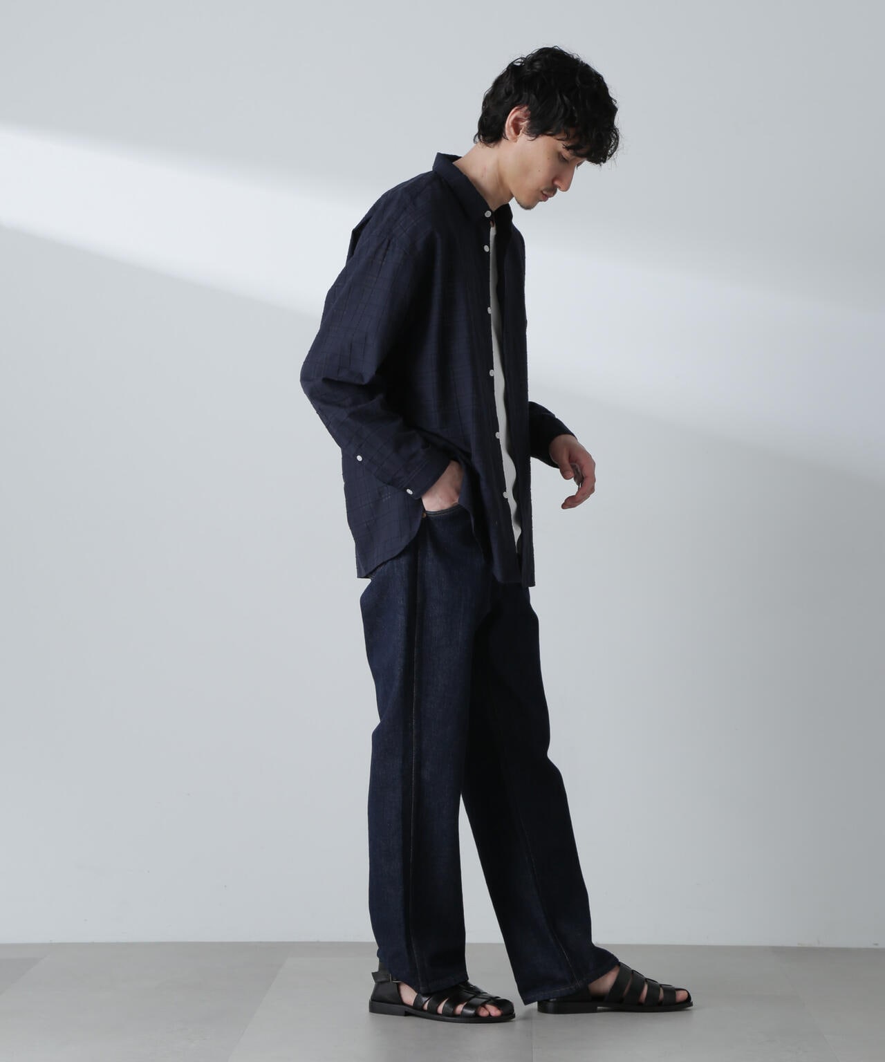 T/Cドビーシアーチェックボクシーシャツ 6684120234