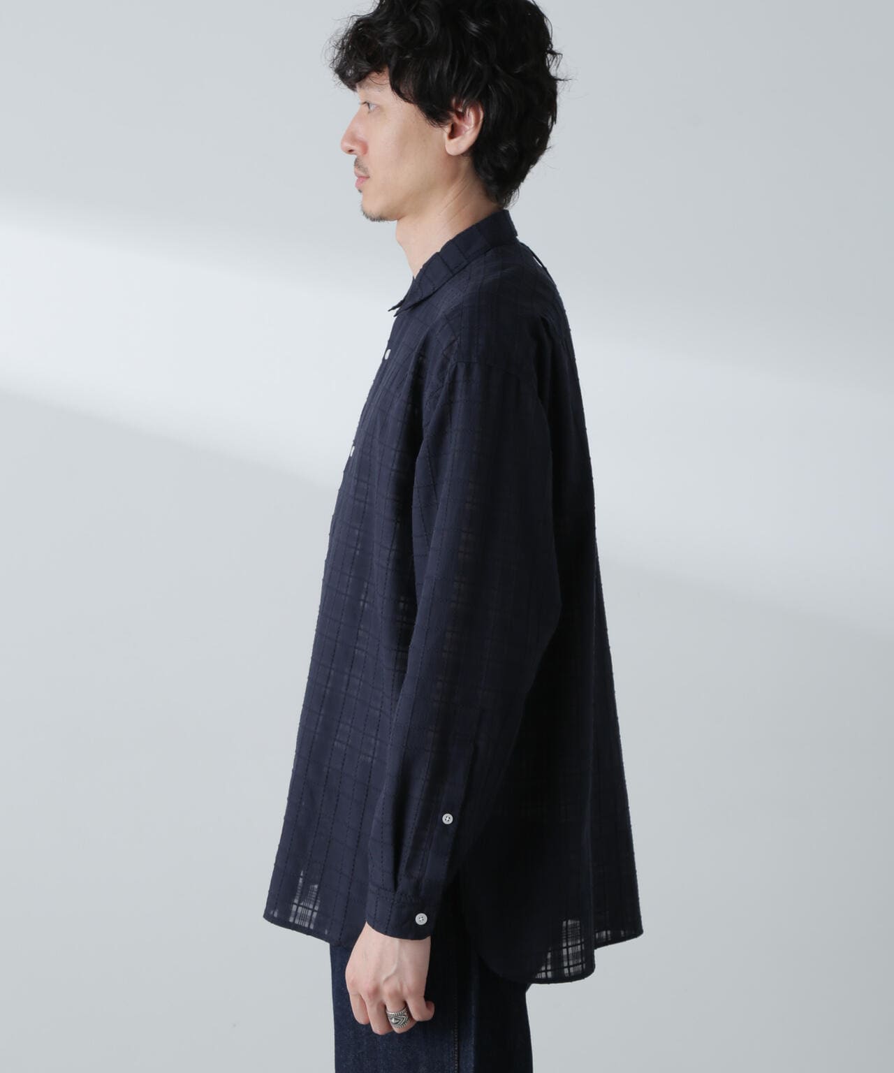 T/Cドビーシアーチェックボクシーシャツ 6684120234