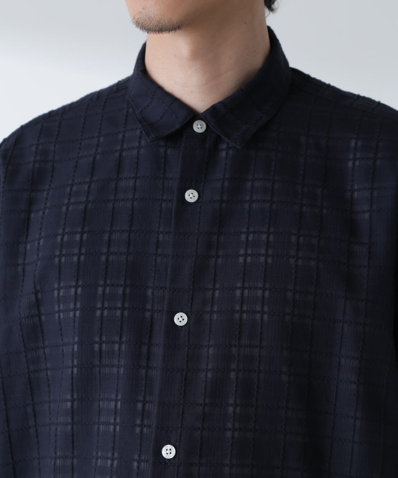 T/Cドビーシアーチェックボクシーシャツ 6684120234